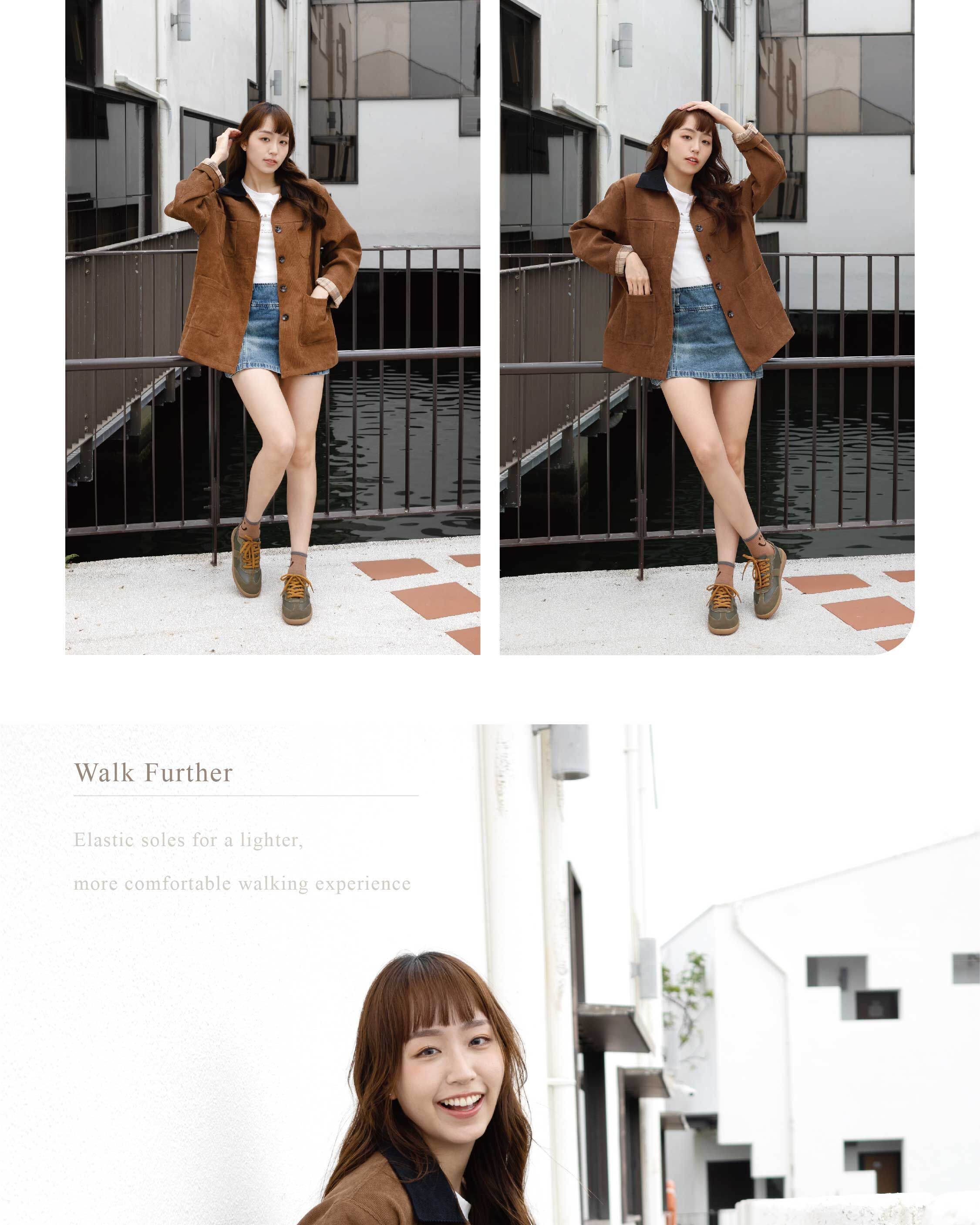 Sanly Joy 艾蜜莉真皮德訓鞋 復古德訓鞋日常穿搭