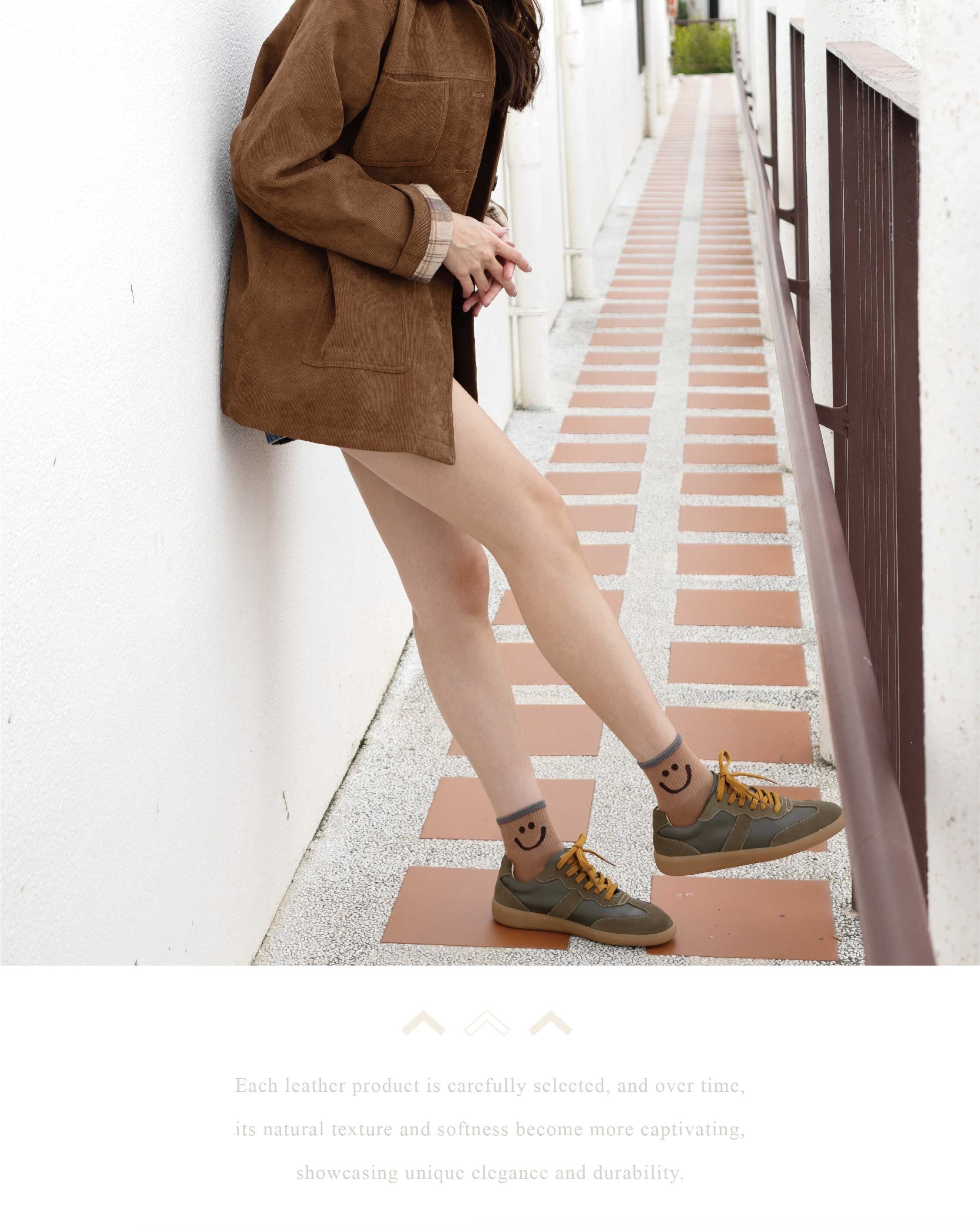 Sanly Joy 艾蜜莉真皮德訓鞋 舒適德訓鞋日常穿搭