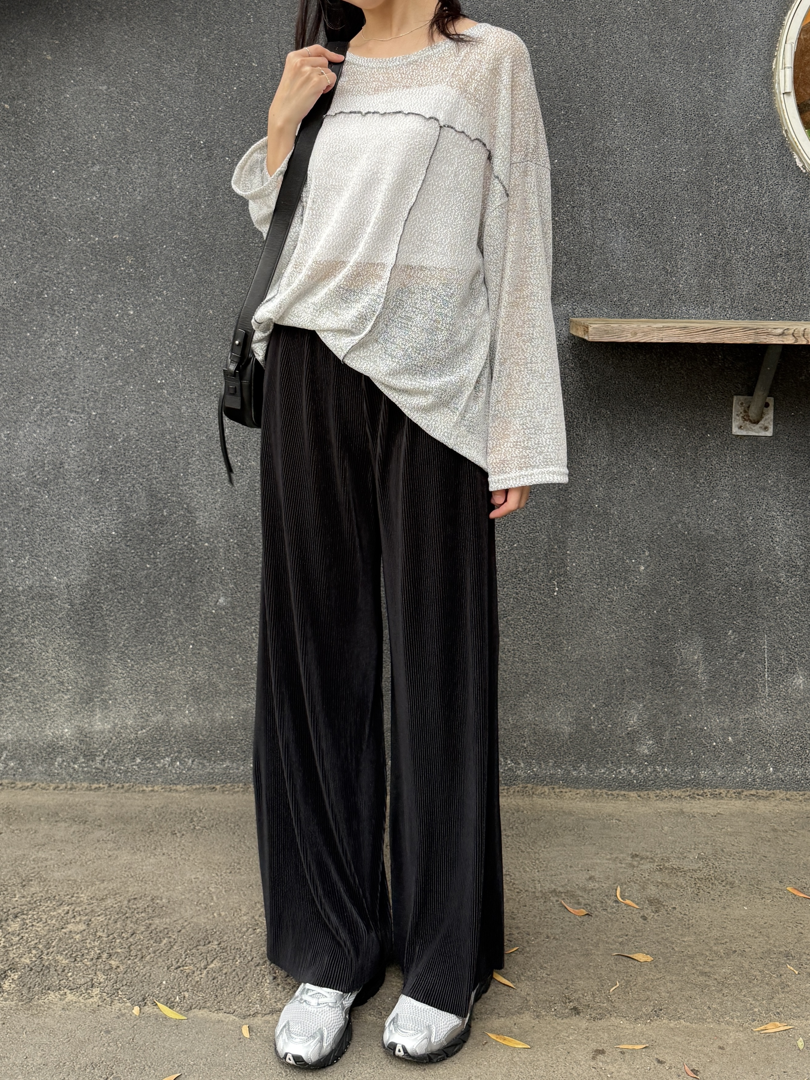 顯瘦百摺壓紋涼涼褲*3色