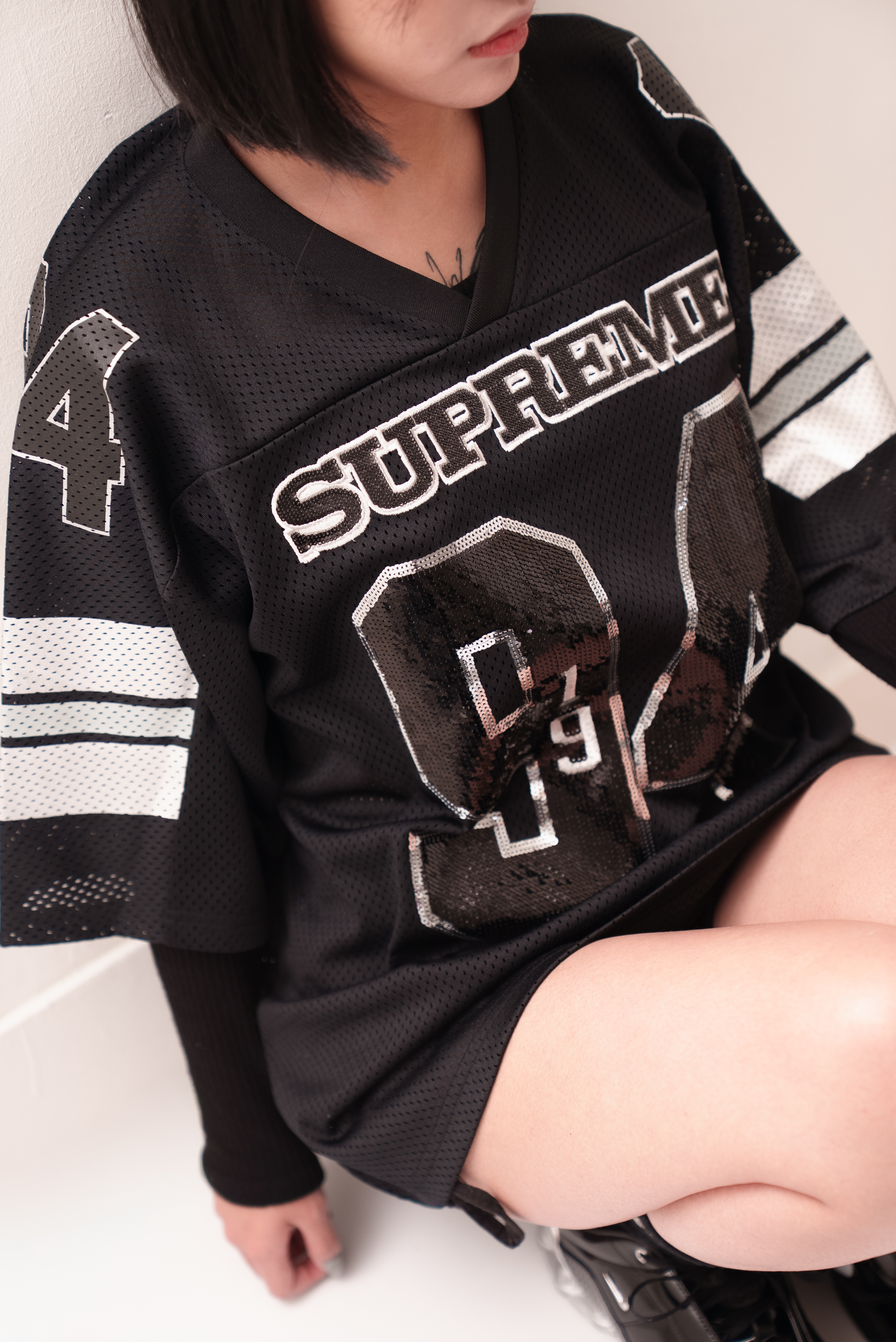 Focus Store】現貨秒發Supreme FW25 Week5 Sequin Football Je