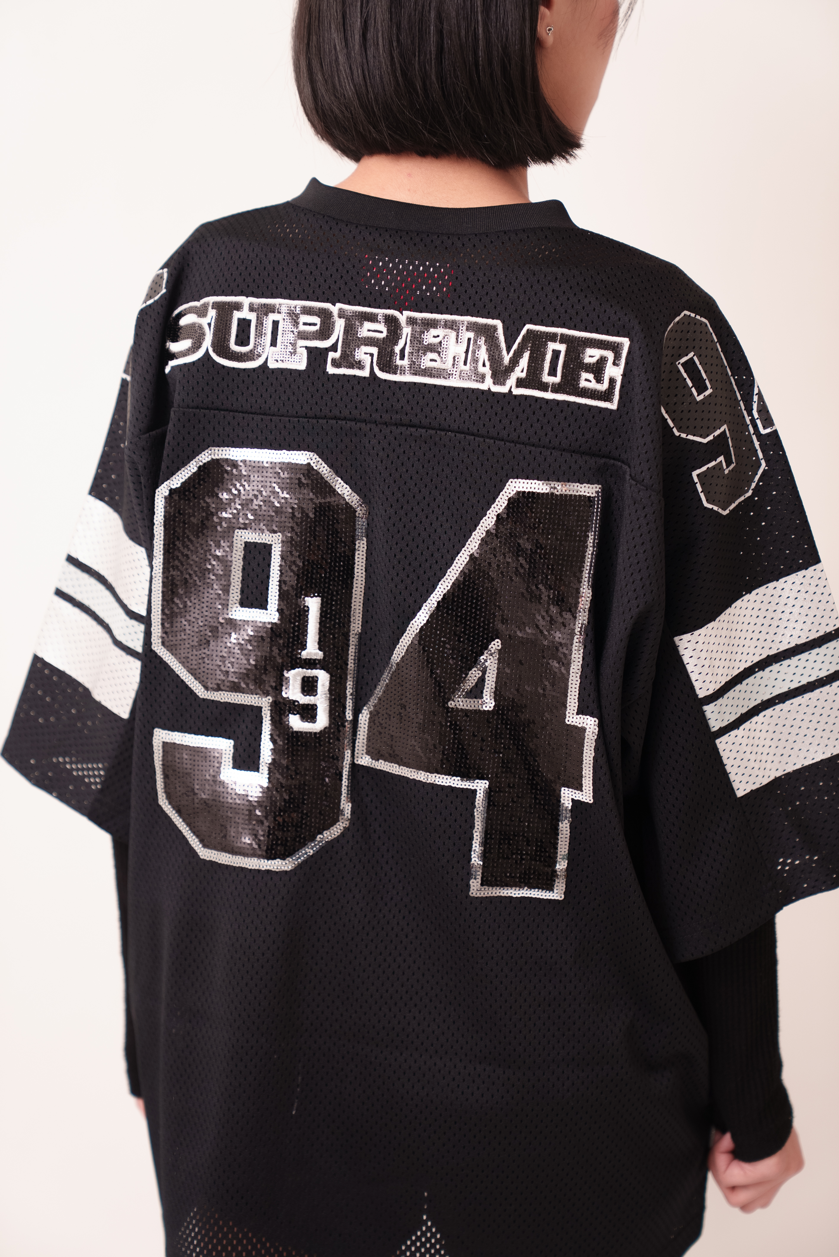 Focus Store】現貨秒發Supreme FW25 Week5 Sequin Football Je