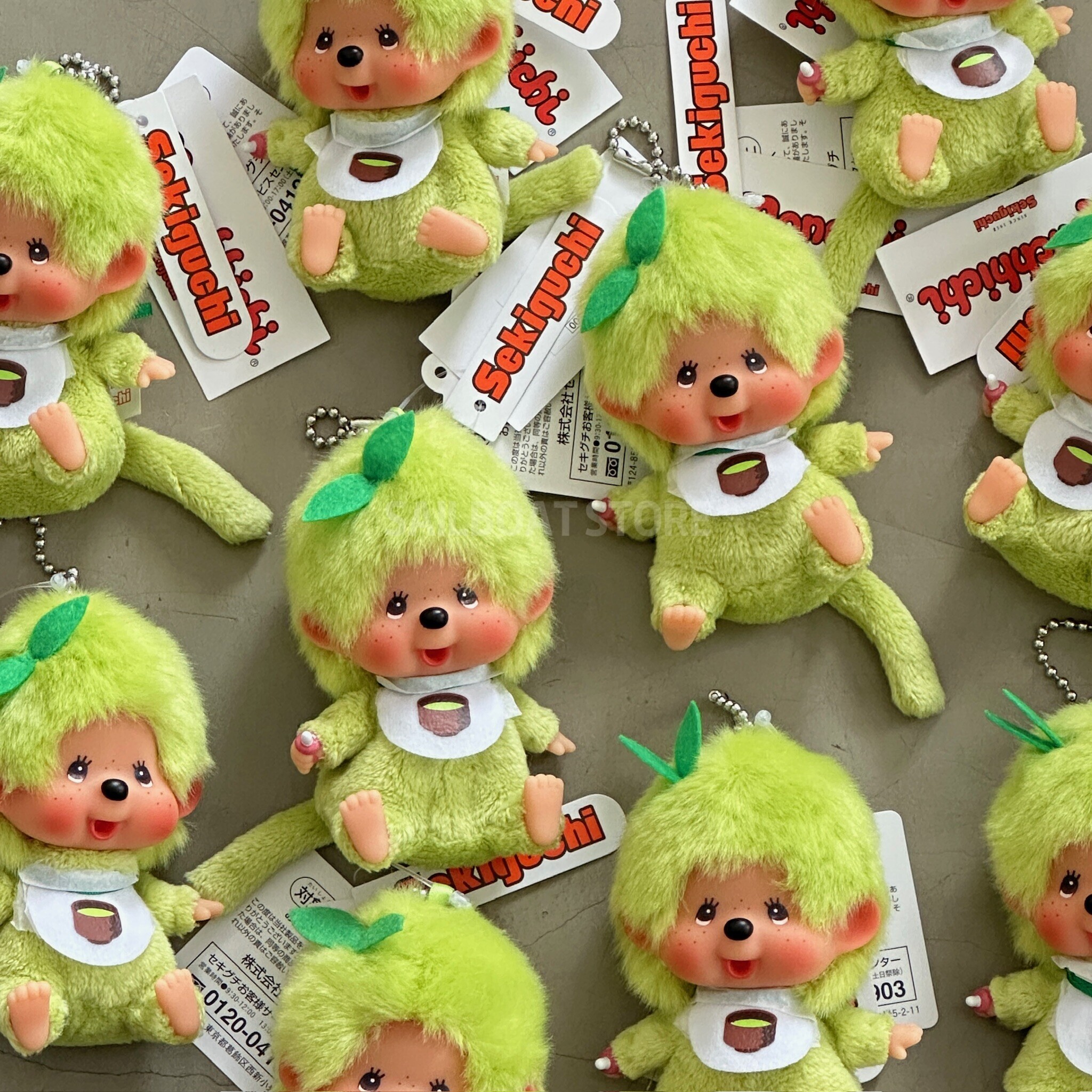 #預購 🇯🇵日本 Monchhichi 抹茶蒙奇奇 男孩款 吊飾娃娃