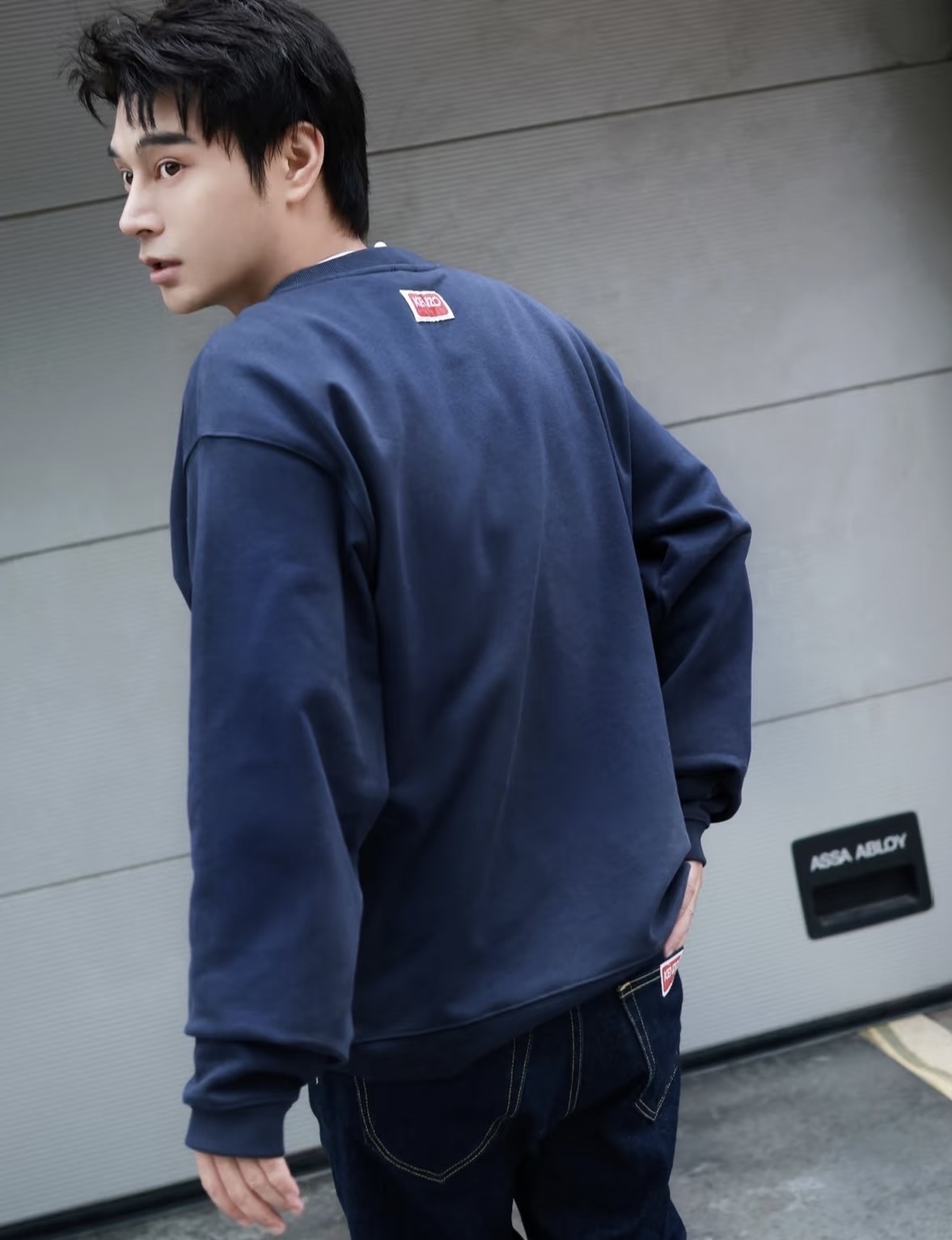 【直播】KENZO LX030698 大LOGO衛衣 (藍色)