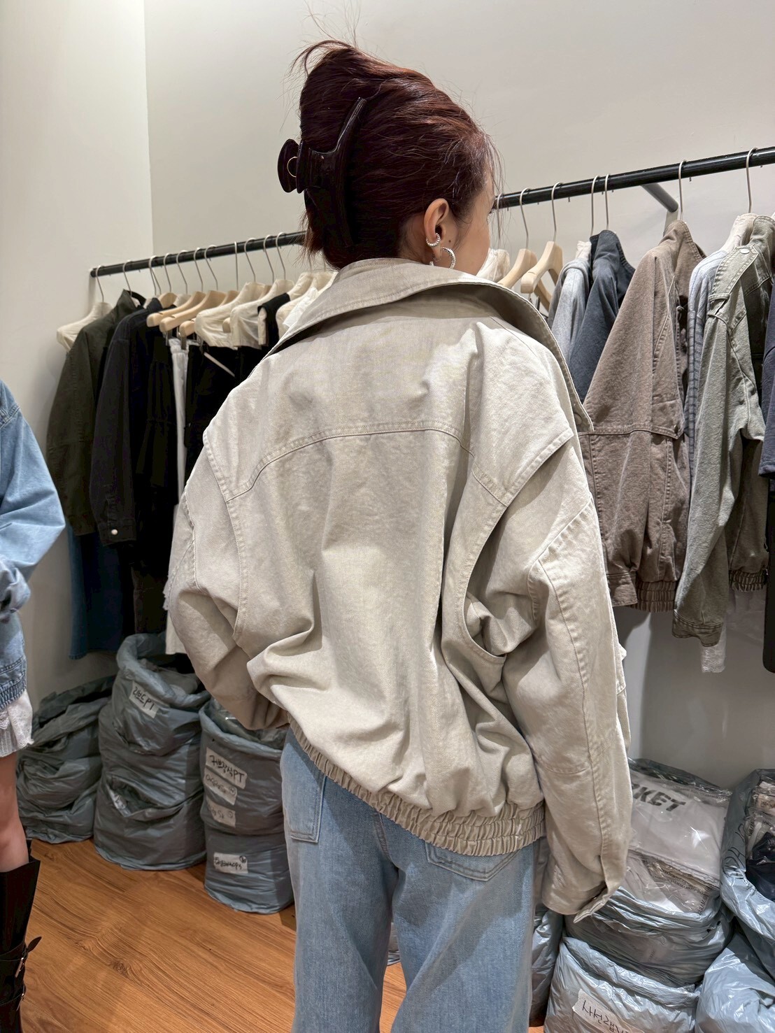 #AF08立領雙層夾克