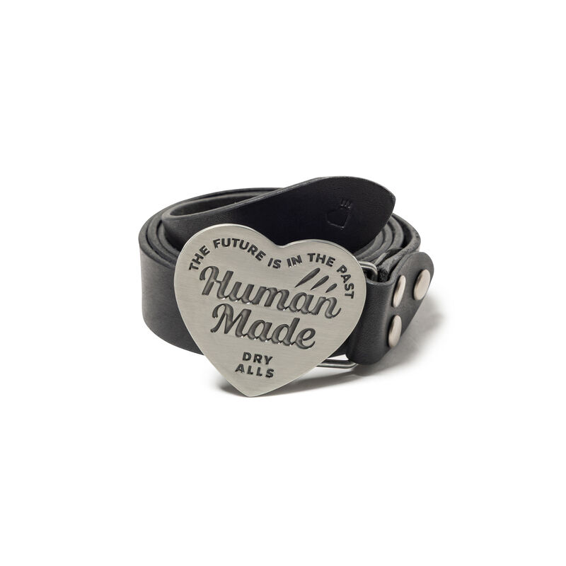 2026SS HUMAN MADE LEATHER BUCKLE BELT 愛心小牛皮皮革皮帶現貨