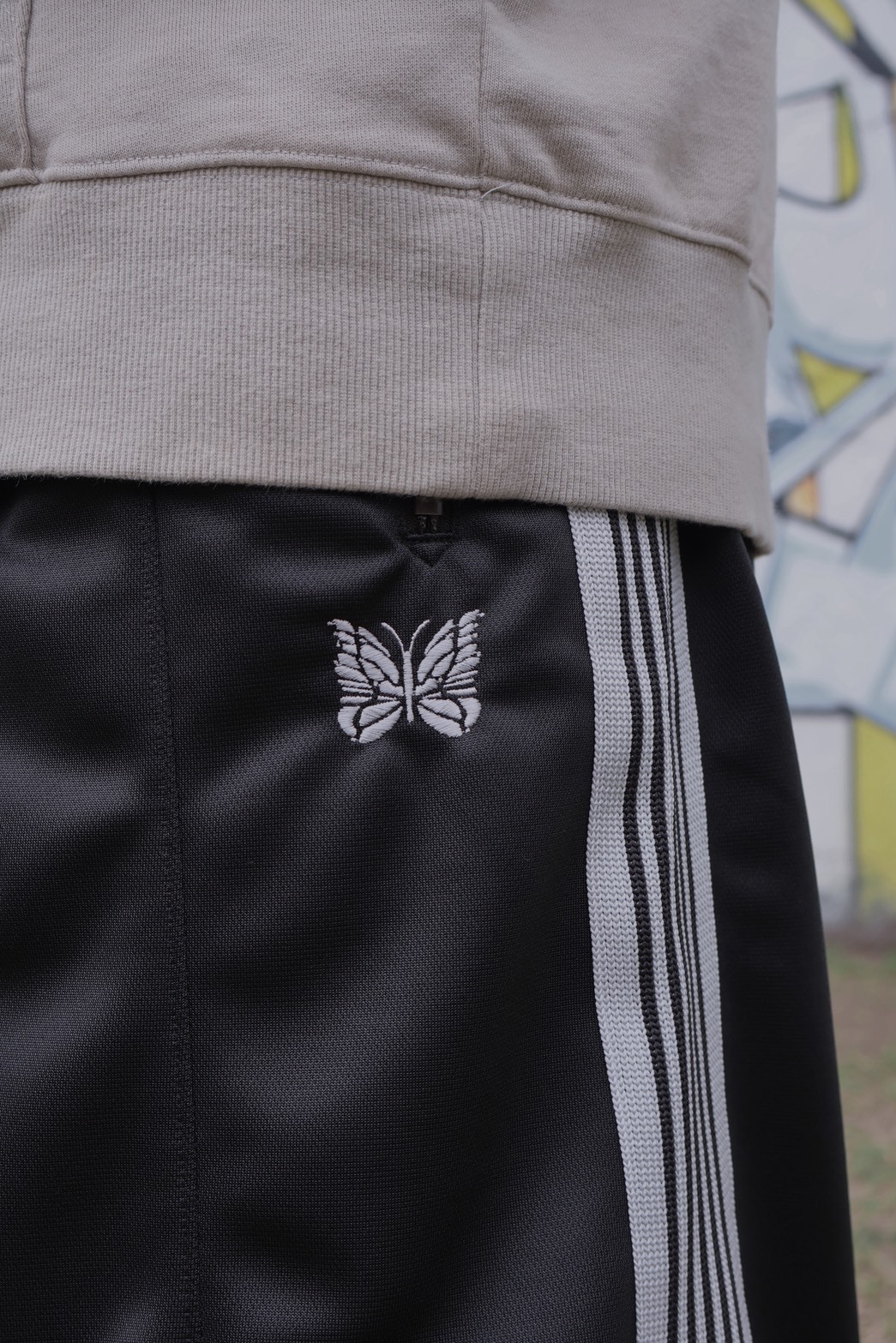 <快速出貨> Needles H.D. Track pant 黑白寬褲