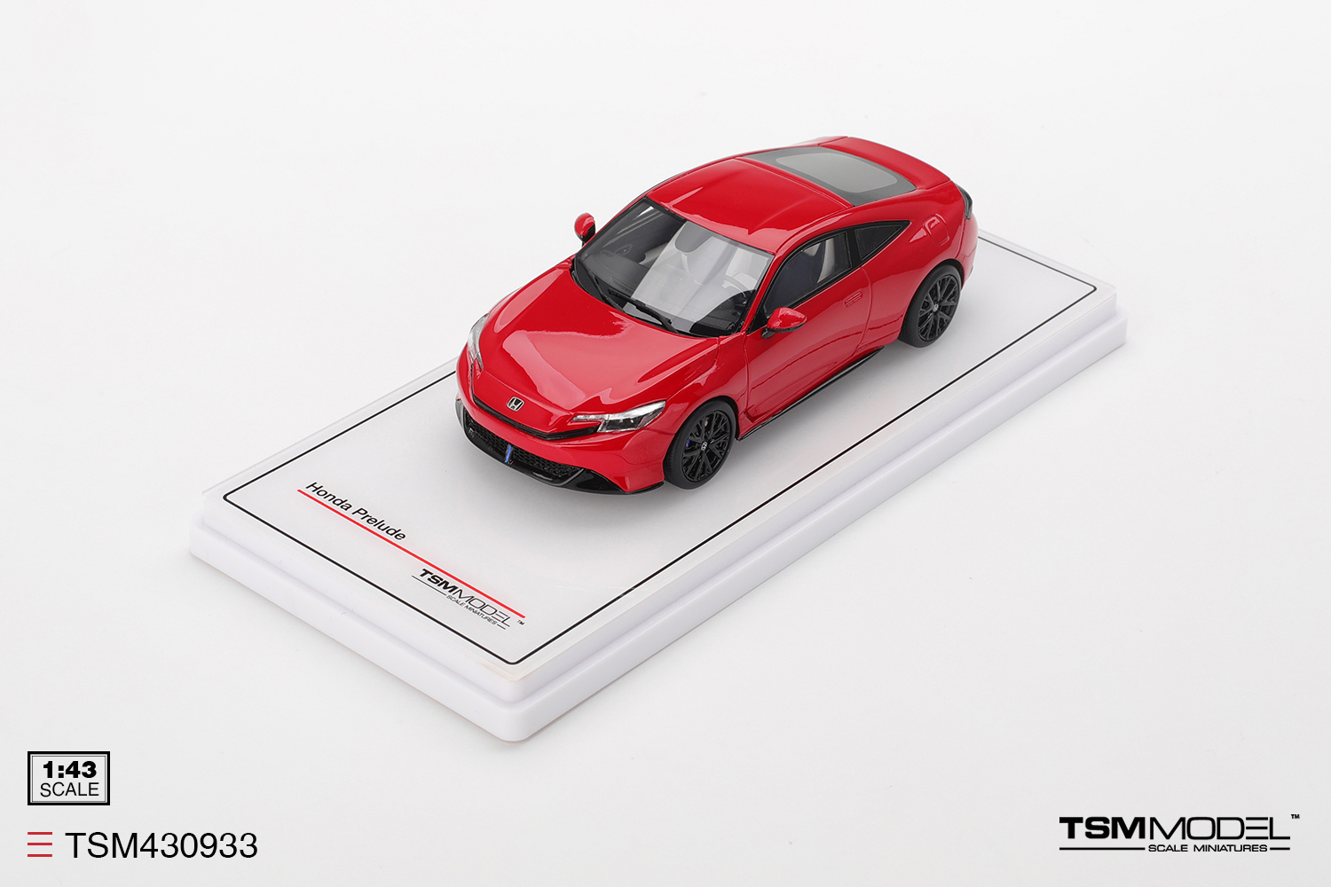 預訂:1/43 TSM Honda Prelude Rallye Red (LHD) (TSM430933)