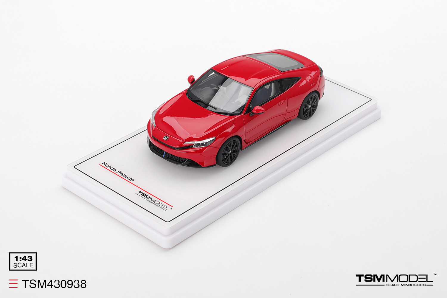 預訂:1/43 TSM Honda Prelude  Rallye Red  (RHD) (TSM430938)