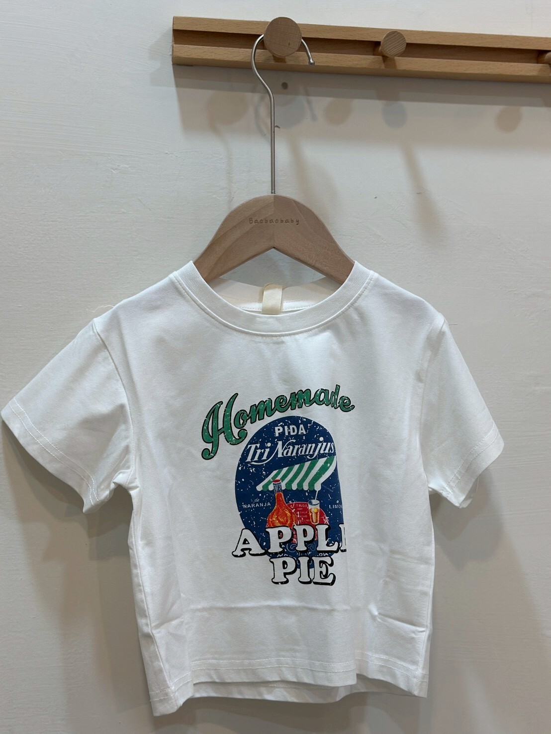 美式蘋果派短T