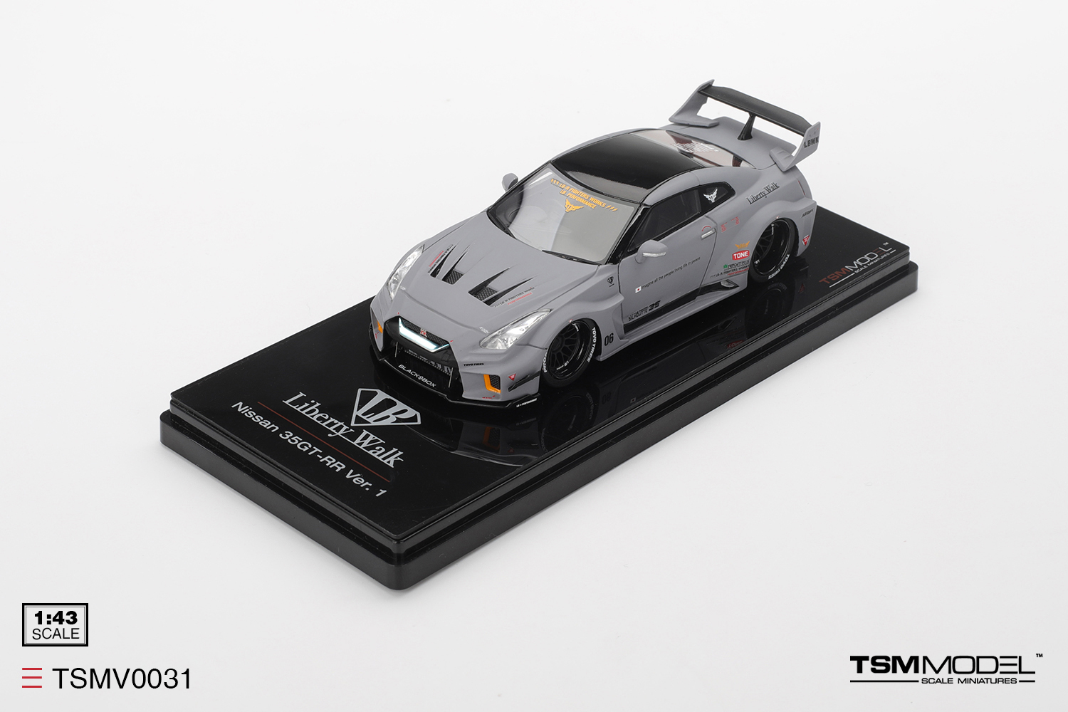 預訂:1/43 TSM Nissan LB-Silhouette WORKS GT 35GT-RR Ver.1 Matt Grey (TSMV0031)