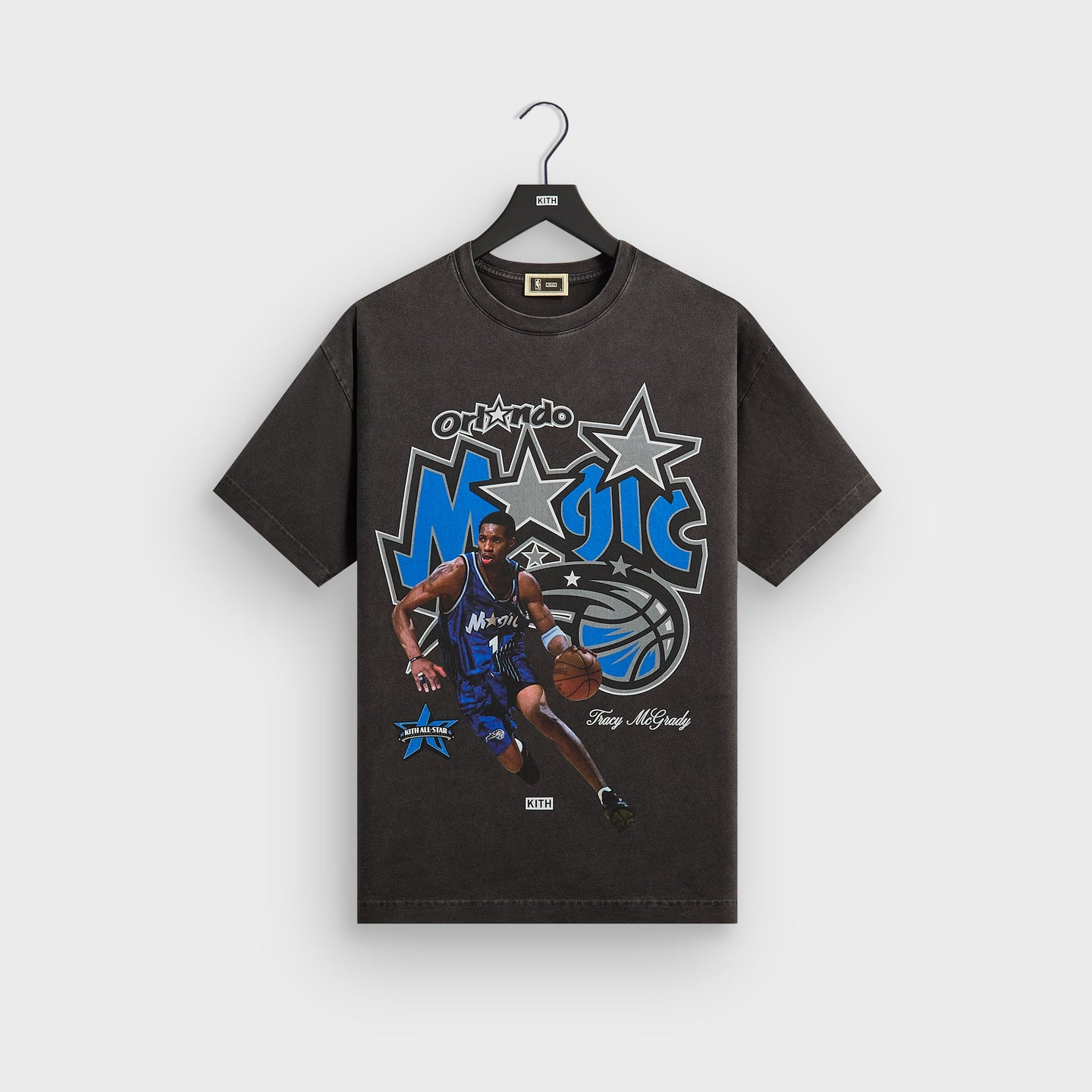 2026SS Kith for NBA All-Star Orlando Magic Tracy McGrady Vintage Tee 魔術隊 T-MAC 水洗 短T 現貨 KHM034952-001