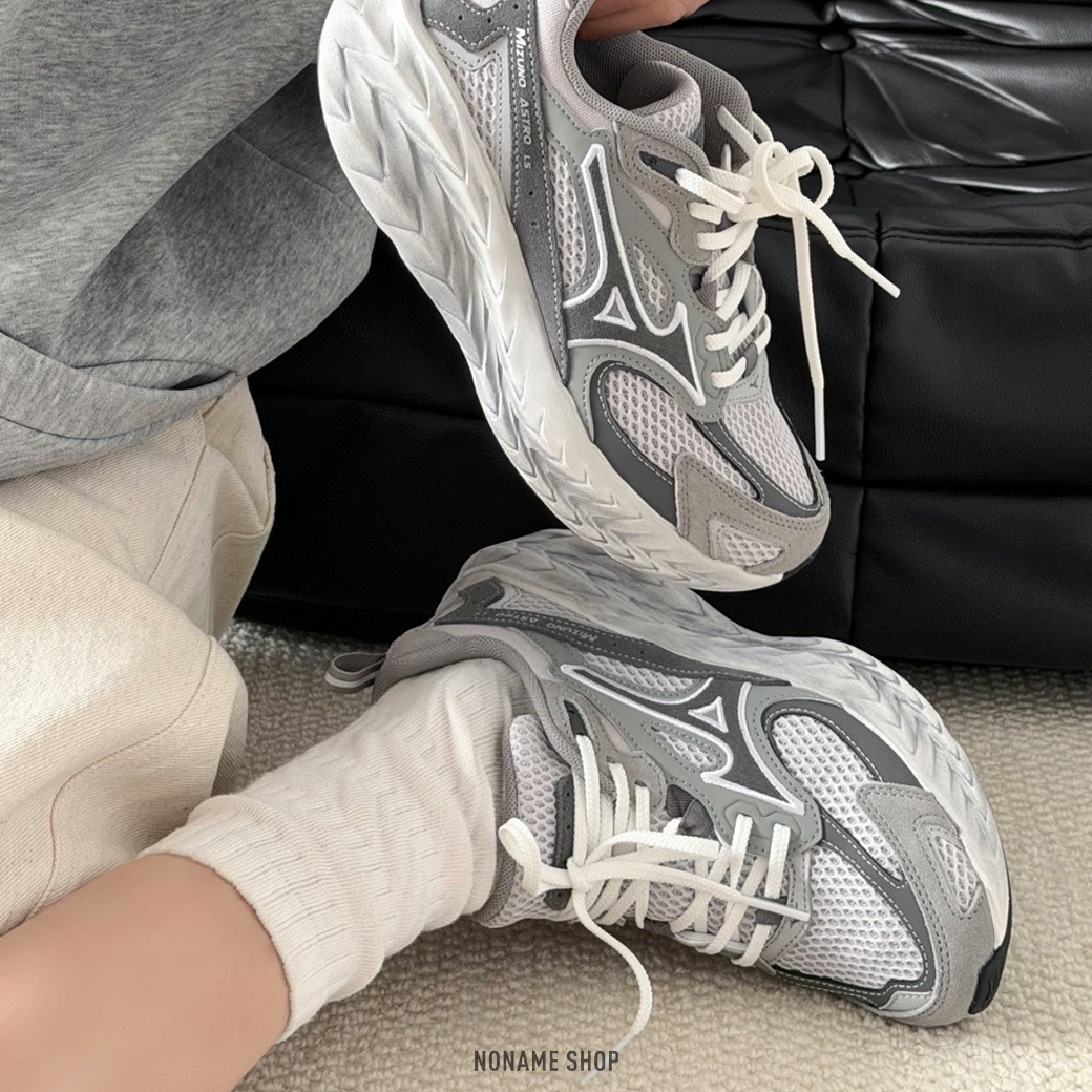 MIZUNO ASTRO LS 反光 復古 厚底 增高 跑鞋 三色 (男/女款)