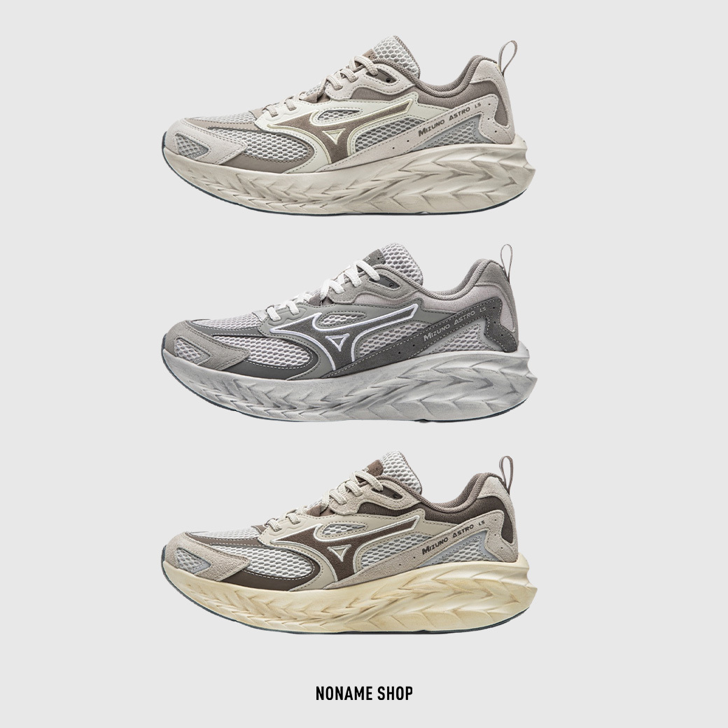 MIZUNO ASTRO LS 反光 復古 厚底 增高 跑鞋 三色 (男/女款)