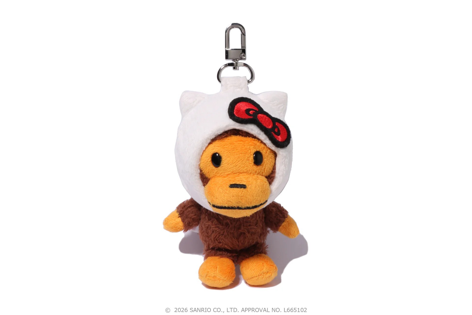 -(C014)-A BATHING APE X SANRIO BABY MILO PLUSH DOLL KEYCHAIN KUROMI HELLO KITTY 三麗鷗 凱蒂貓 酷洛米 鑰匙圈