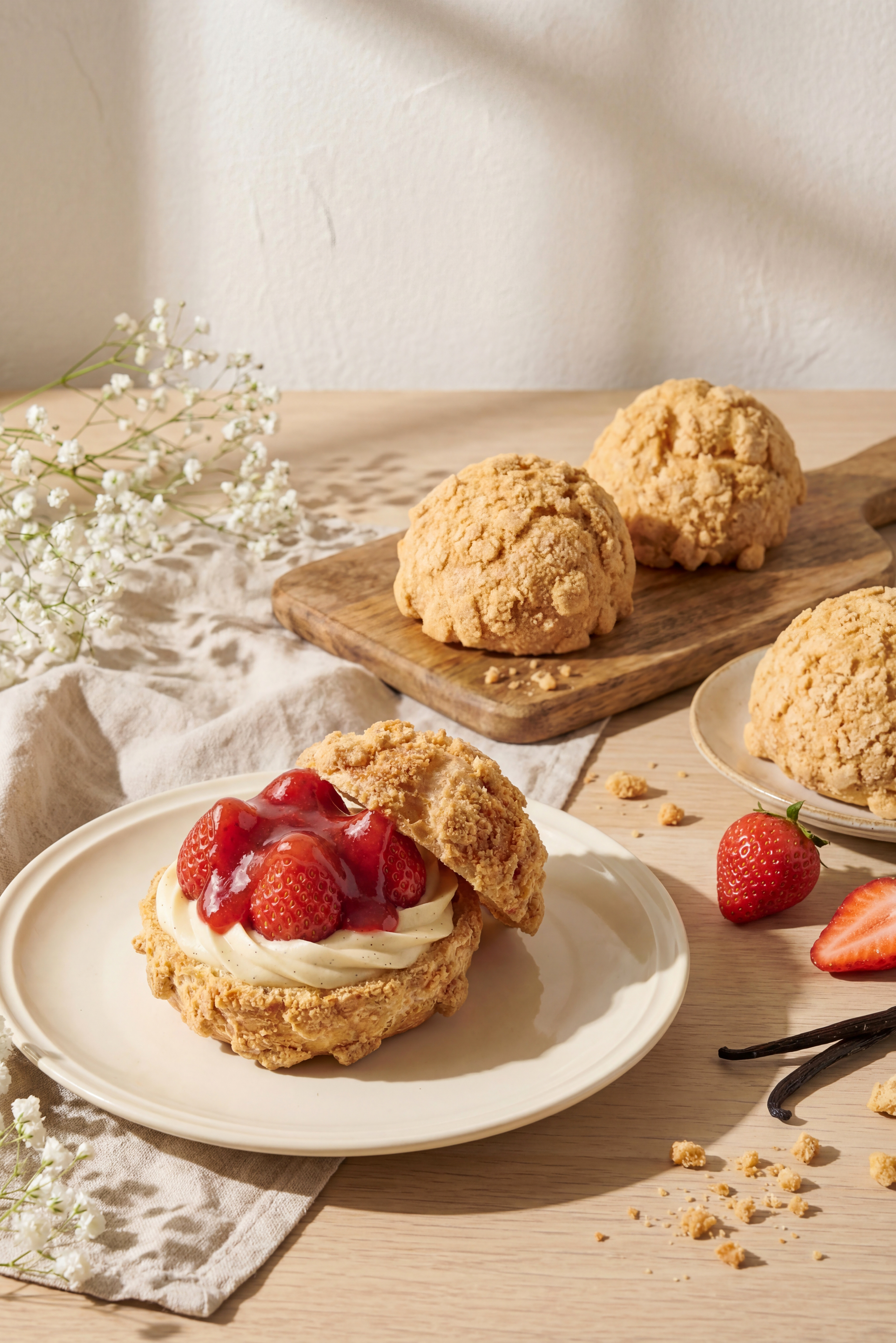 香草香緹裂紋泡芙（泡芙可混搭30顆以上免運，無法和其他商品一起下單）