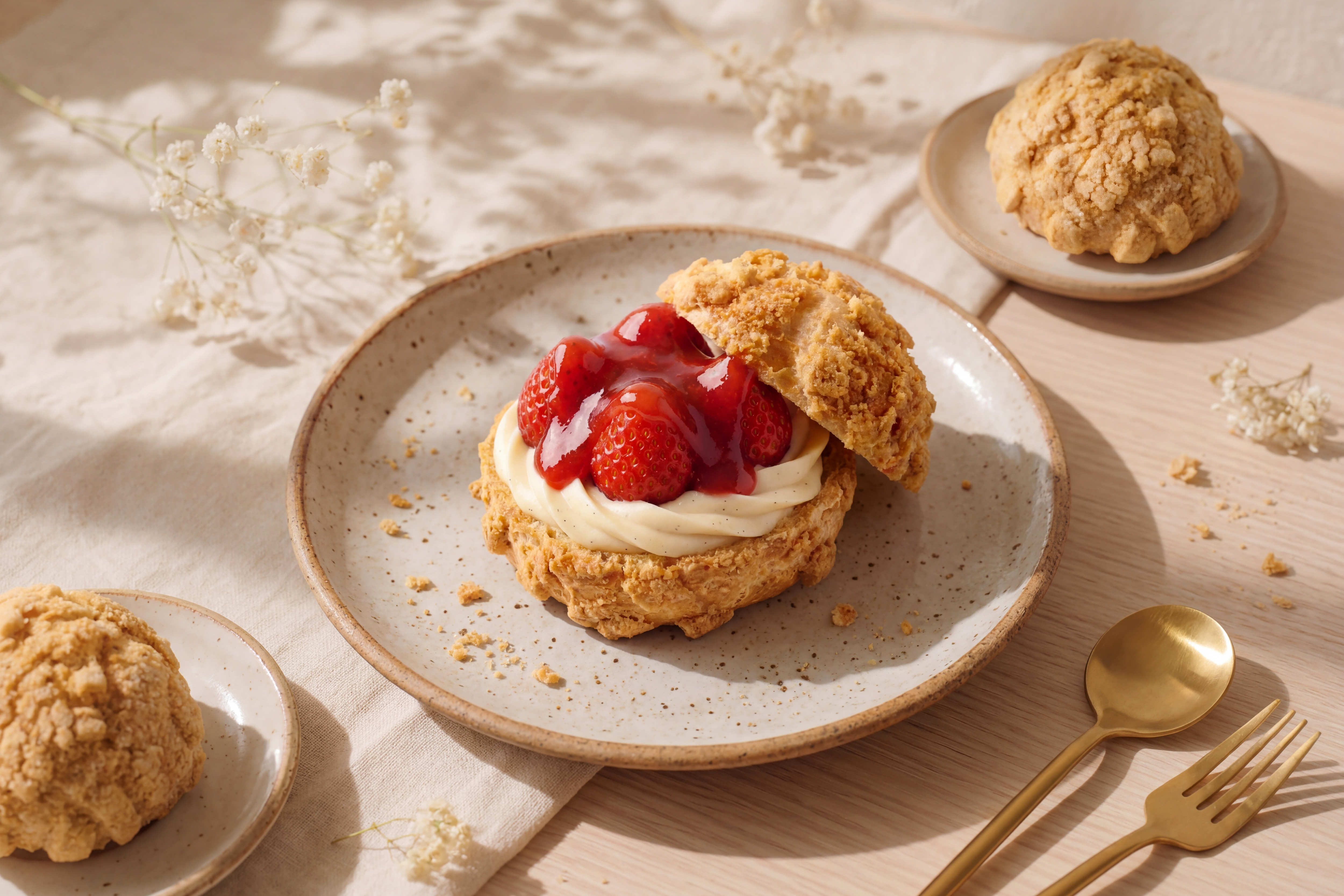 香草香緹裂紋泡芙（泡芙可混搭30顆以上免運，無法和其他商品一起下單）
