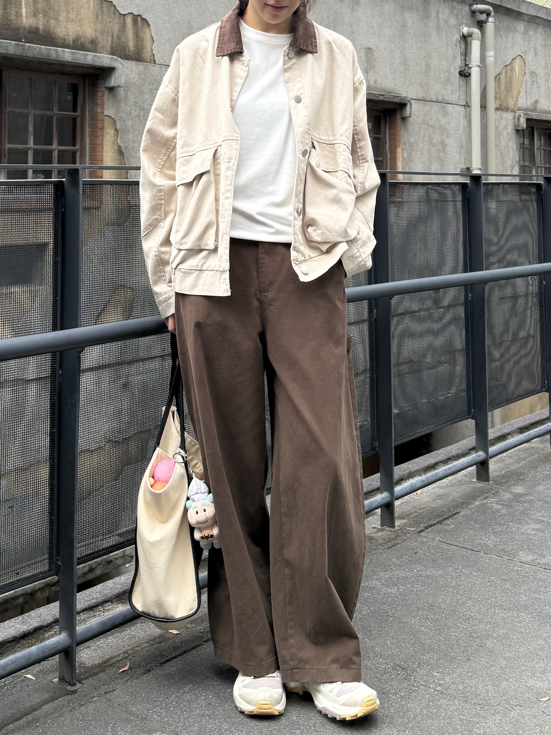 拼色領水洗挺版外套*2色