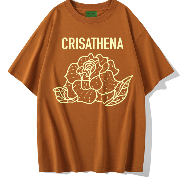 C88 Crisathena 玫瑰 T 恤 -棕色 Brown