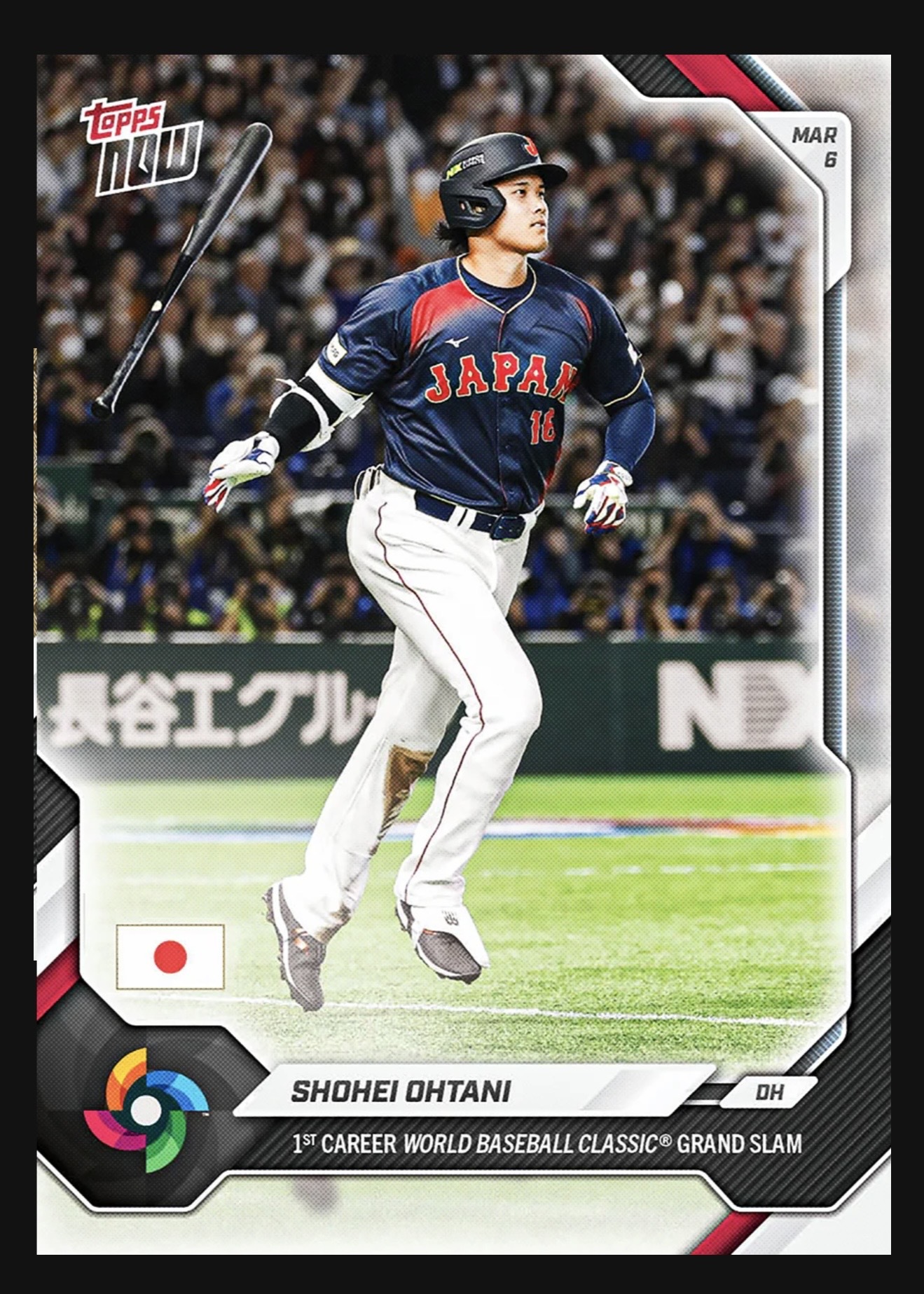 預購 Topps Now 大谷翔平 WBC 經典賽 滿貫全壘打 球員卡