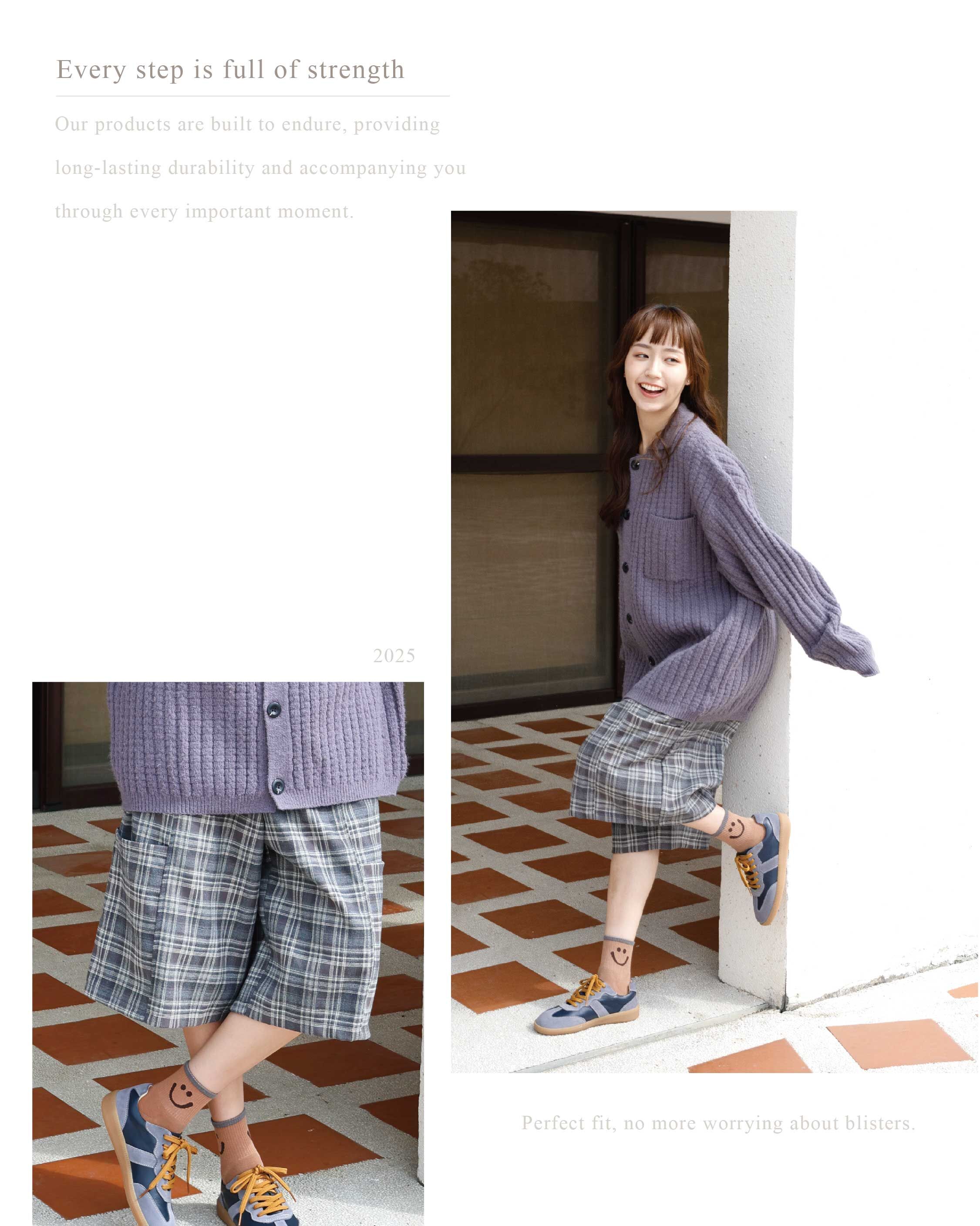 Sanly Joy 艾蜜莉真皮德訓鞋 海沫藍真皮德訓鞋生活風格穿搭