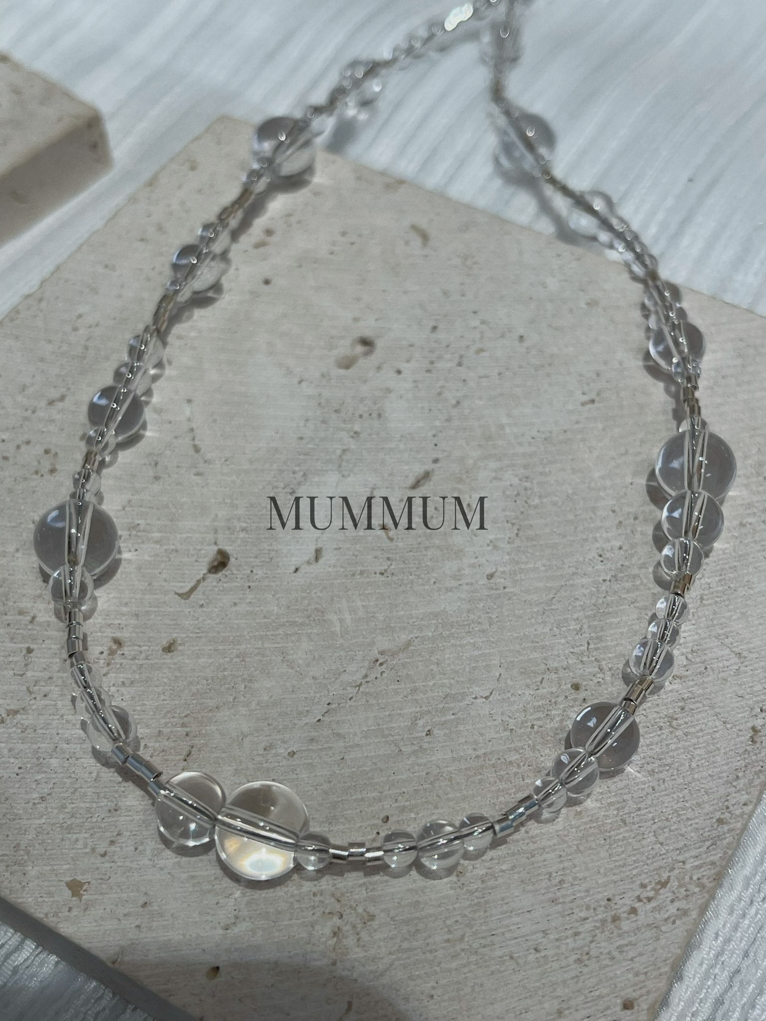 SL13220/清澈白水純淨珠頸鏈