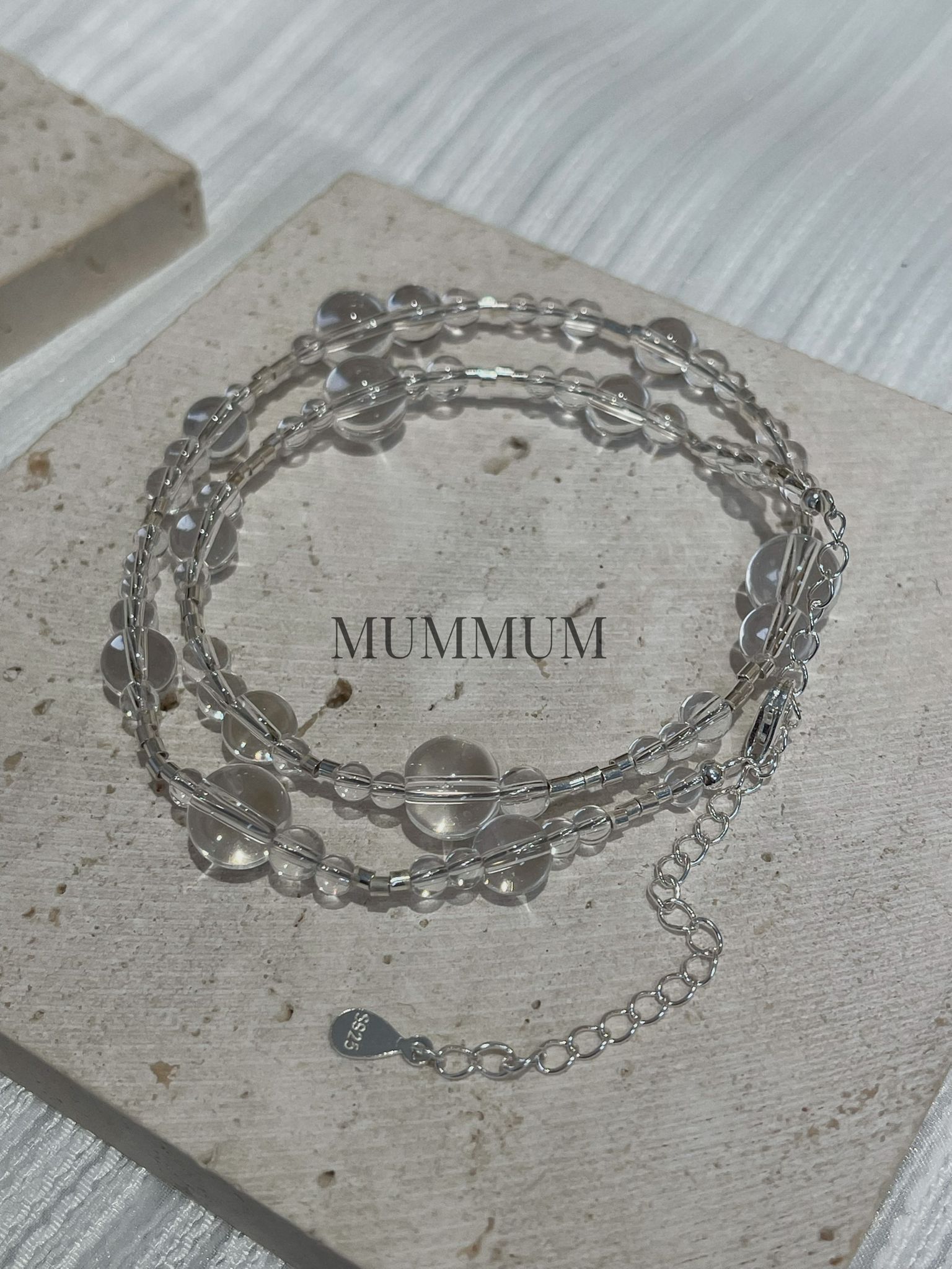 SL13220/清澈白水純淨珠頸鏈