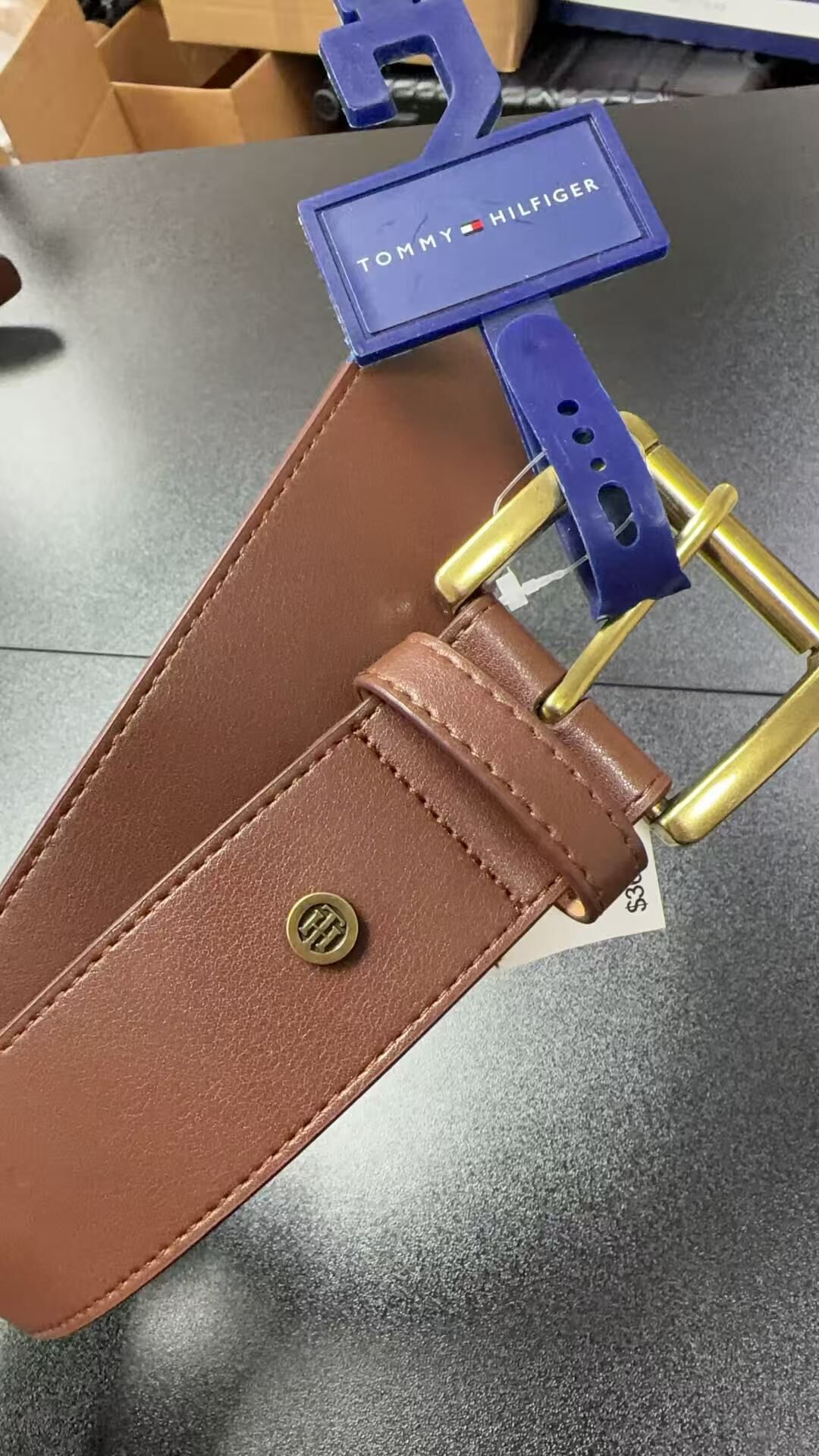 【直播】Tommy Hilfige LX030797 女裝棕色皮帶