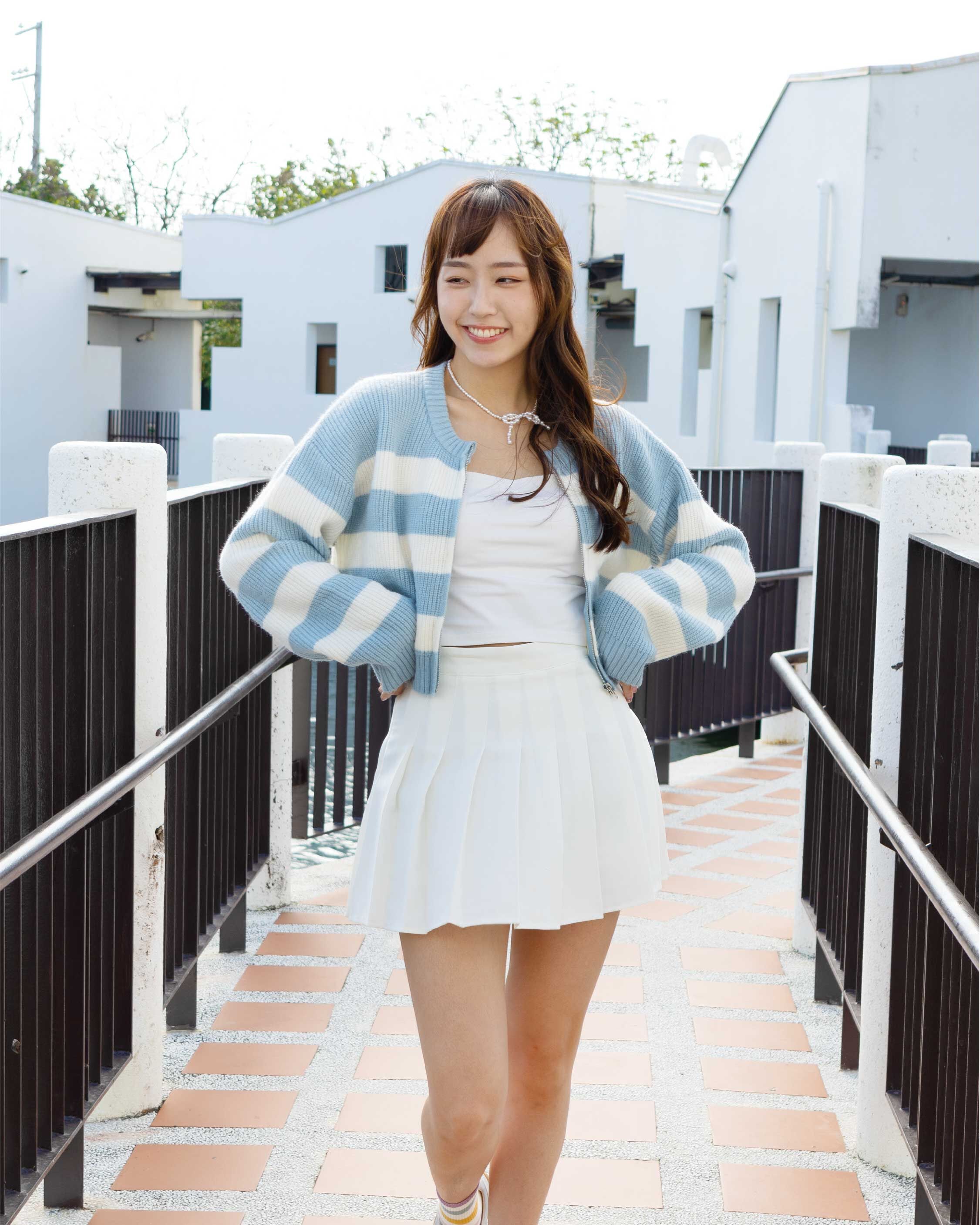 Sanly Joy 艾蜜莉真皮德訓鞋 天空藍復古德訓鞋女生日常穿搭