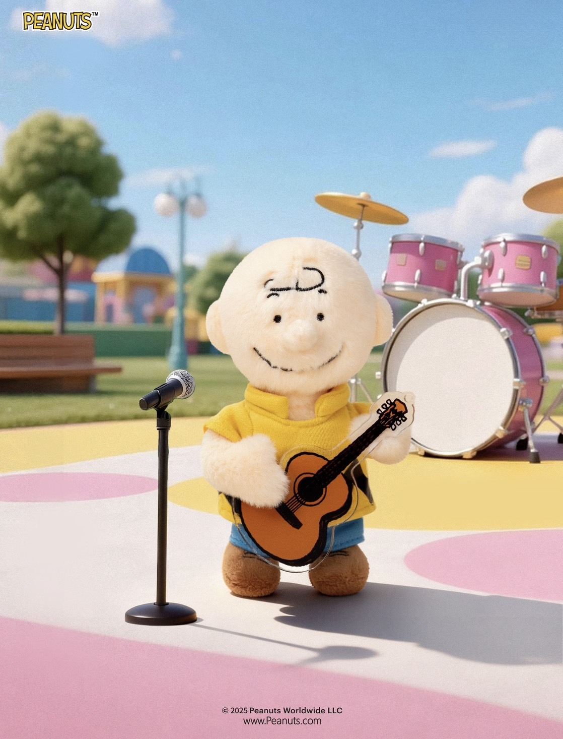 PEANUTS 史努比 SNOOPY 漫遊音樂系列 毛絨玩偶吊飾