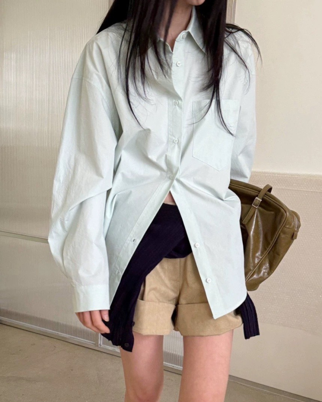 Lake 簡約質感素色襯衫