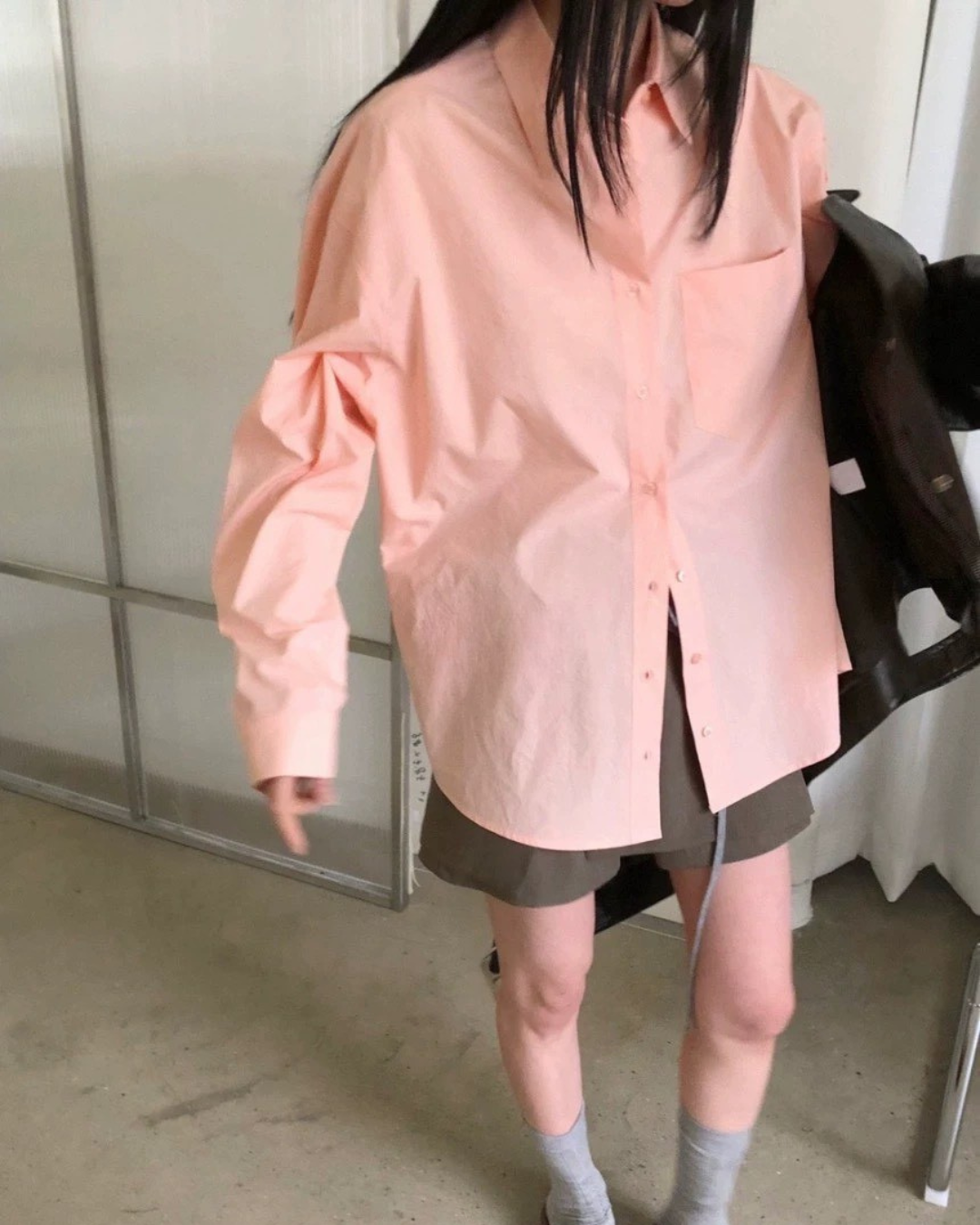 Lake 簡約質感素色襯衫