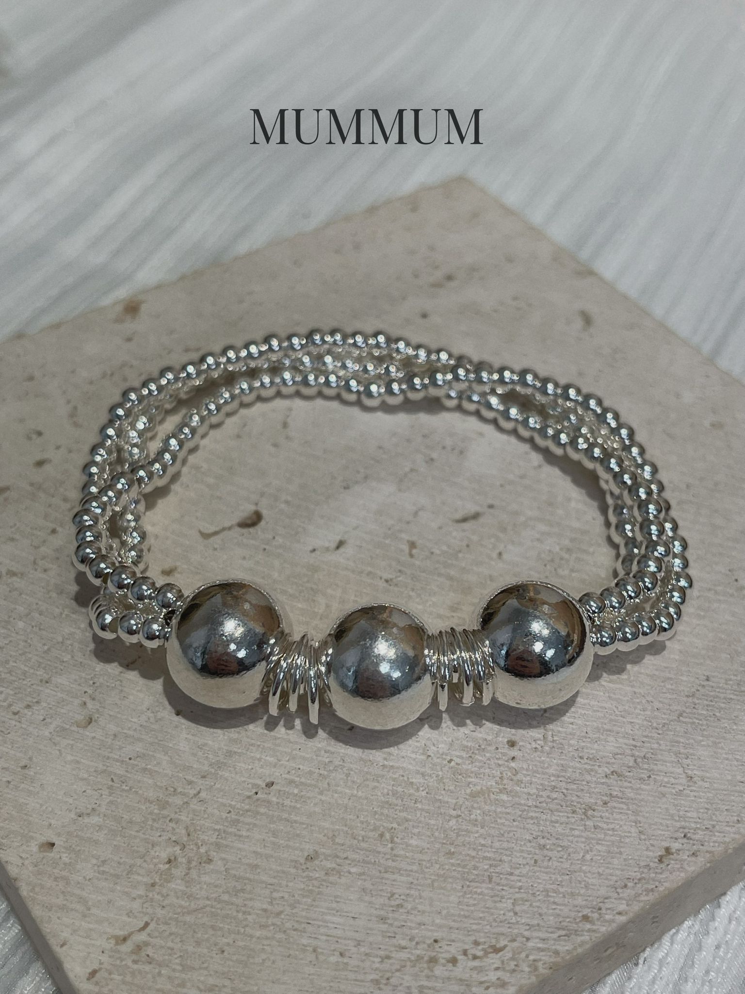 SL13255/三粒大珠配多層手鏈