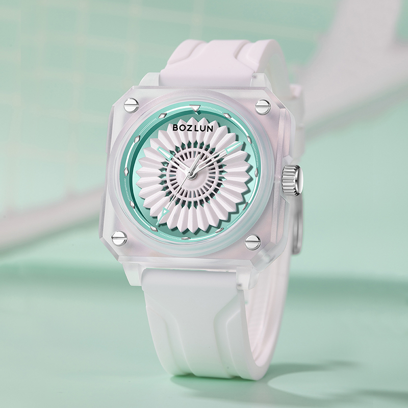 【BOZLUN 保羅】羽毛球元素 夜光 石英 手錶 BZ198CY/BZ198PL