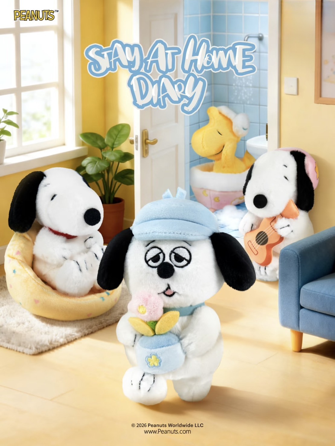 PEANUTS 史努比 宅加日記系列 吊飾玩偶