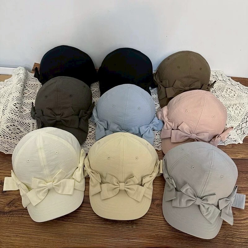 甜美蝴蝶結鴨舌帽