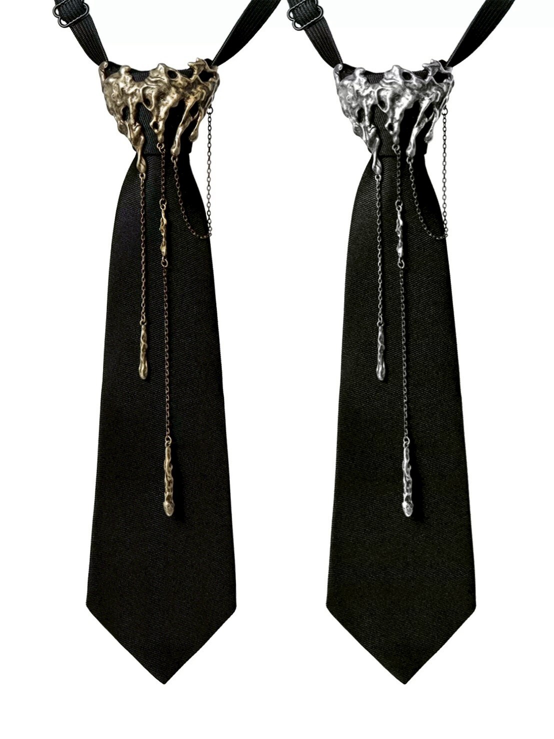 設計師家帶金屬垂墜領帶