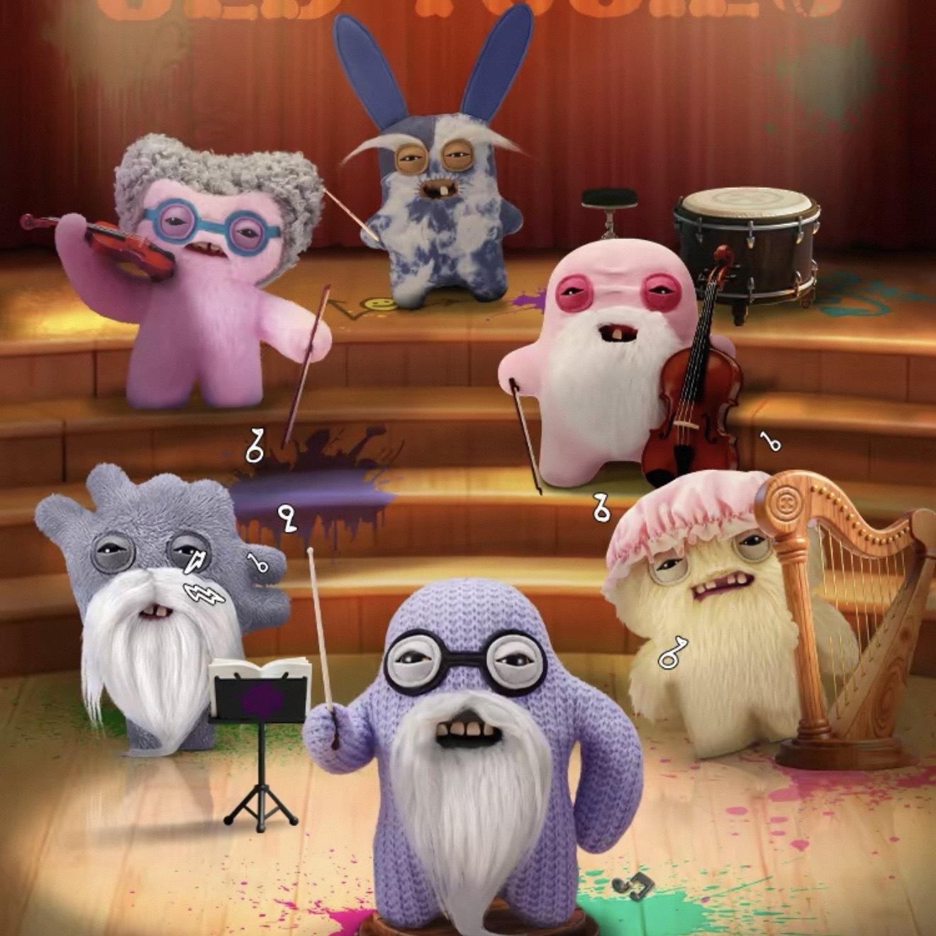 FUGGLER 9吋 老頑童系列 牙寶 牙齒怪 醜娃 公仔 玩偶 共六款