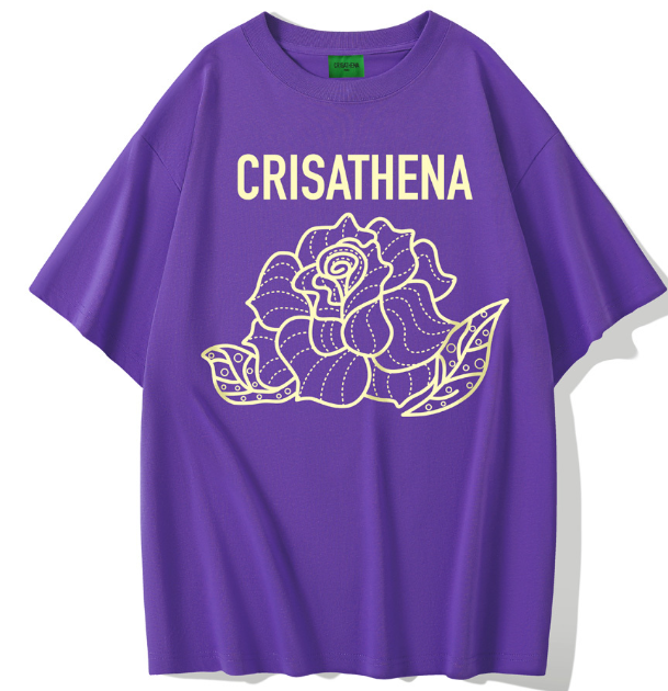 C94 Crisathena 玫瑰 T 恤 - 紫色 VIOLET