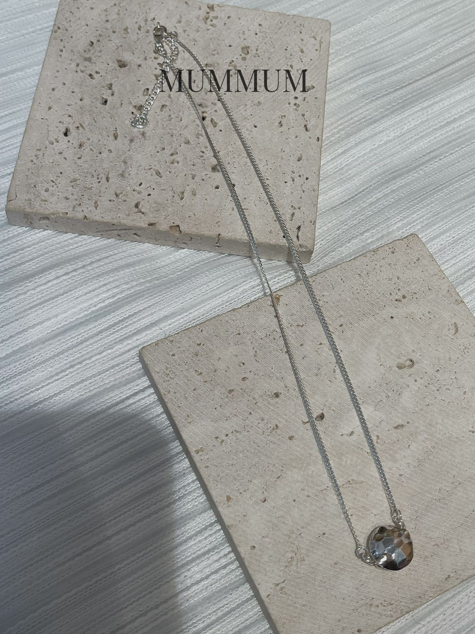 SL13246/閃銀面高級簡約頸鏈