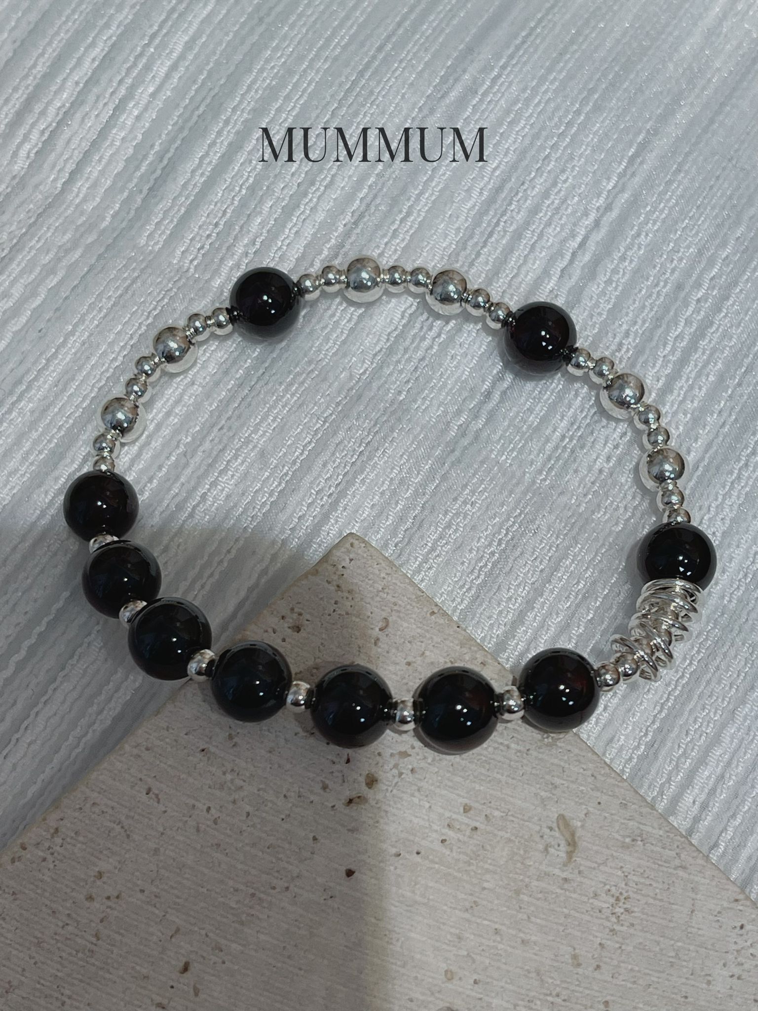 SL13232/石榴串珠銀手鏈