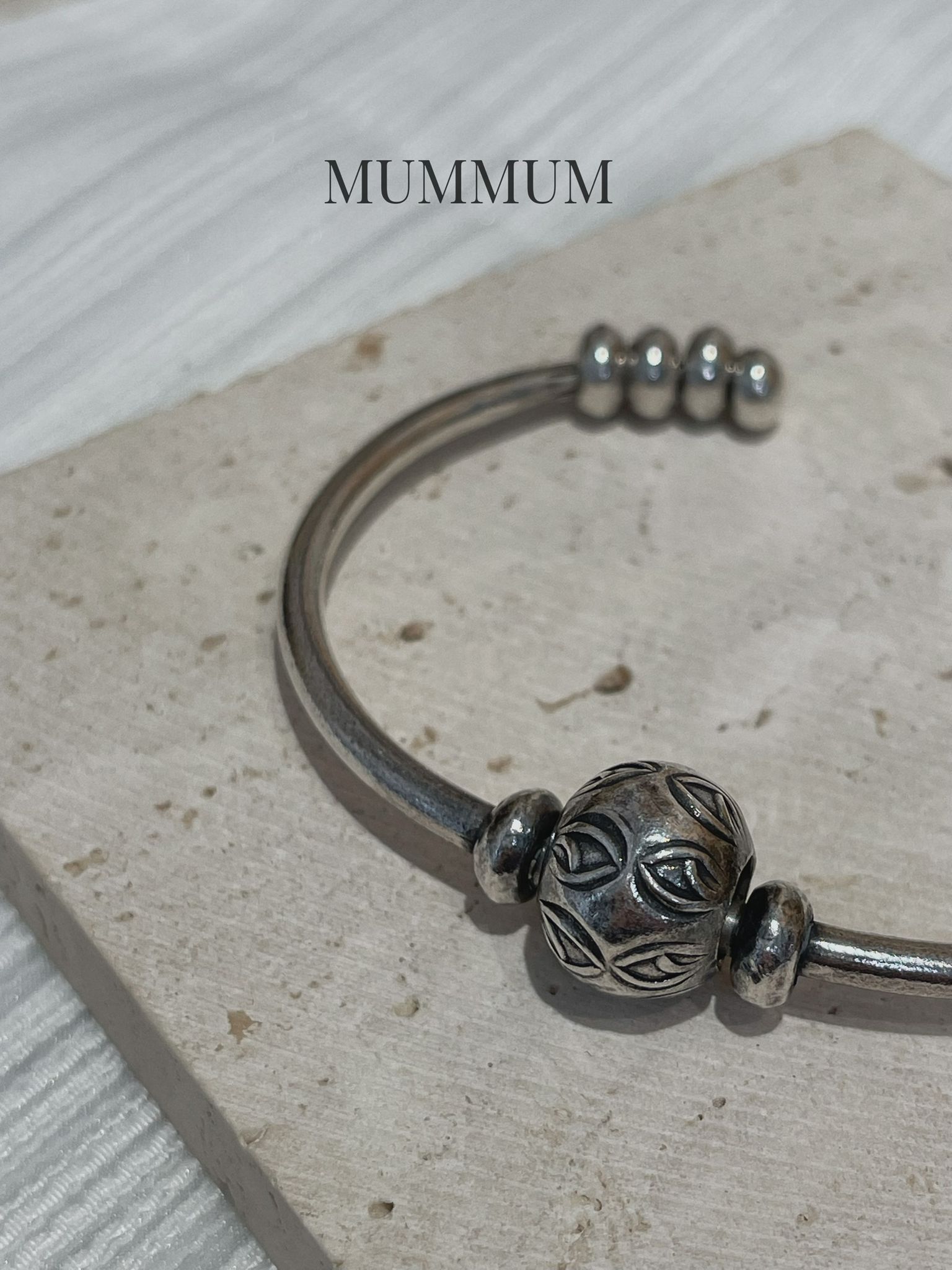 SL13234/泰銀通通珠純銀手鐲