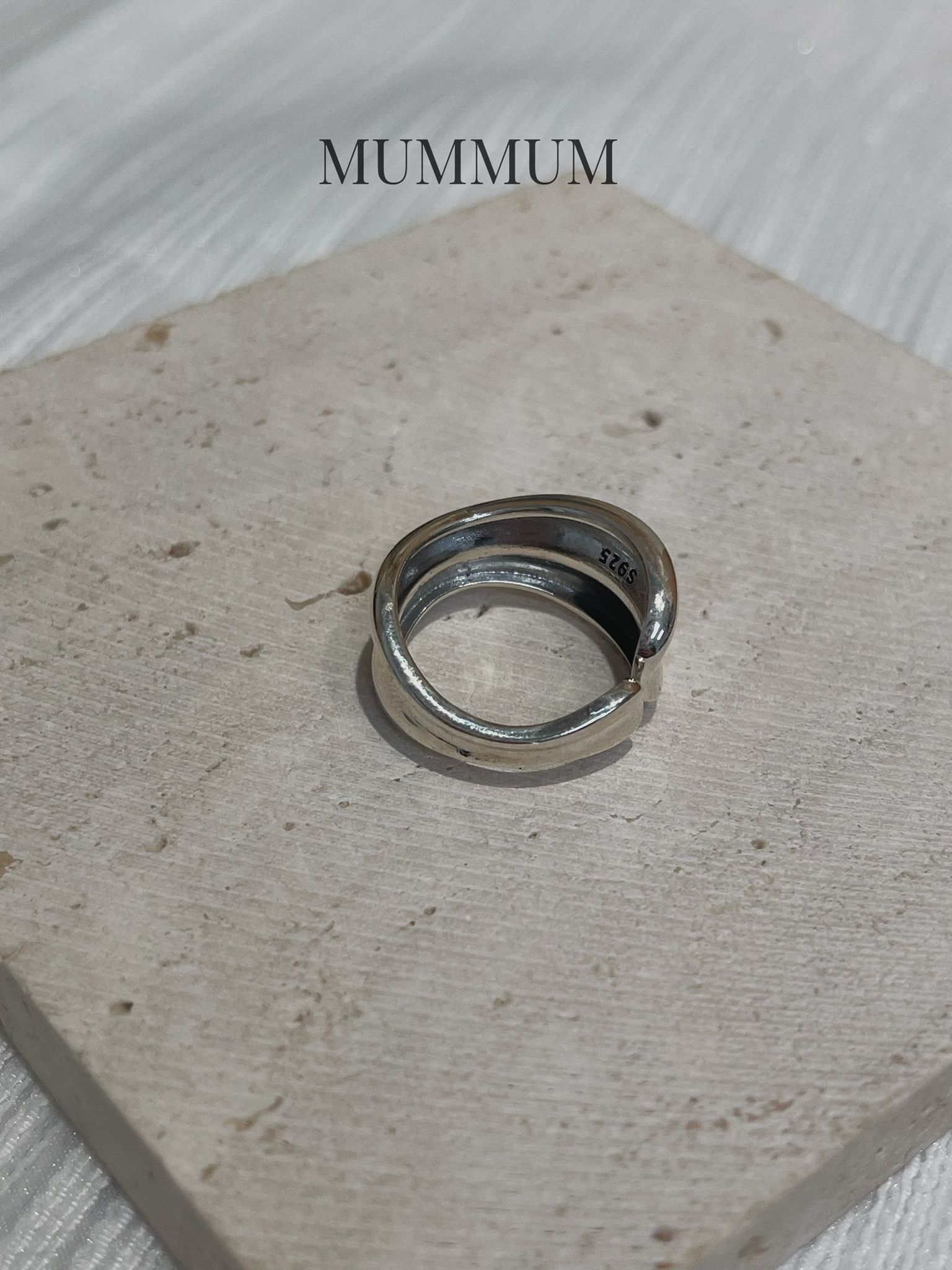 SL13241/弧形交錯獨特戒指