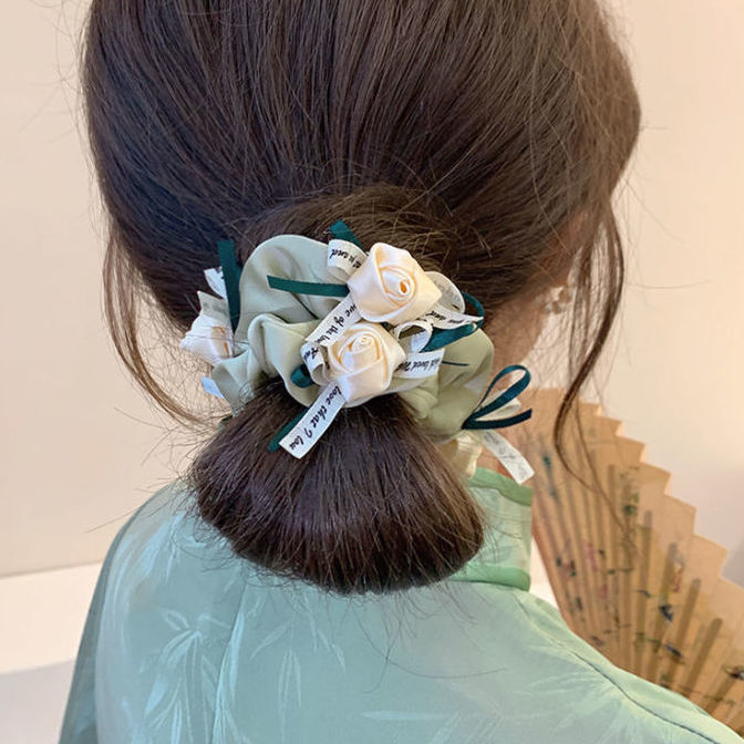 [3 FOR RM10] Rose Flower Hair Scrunchies