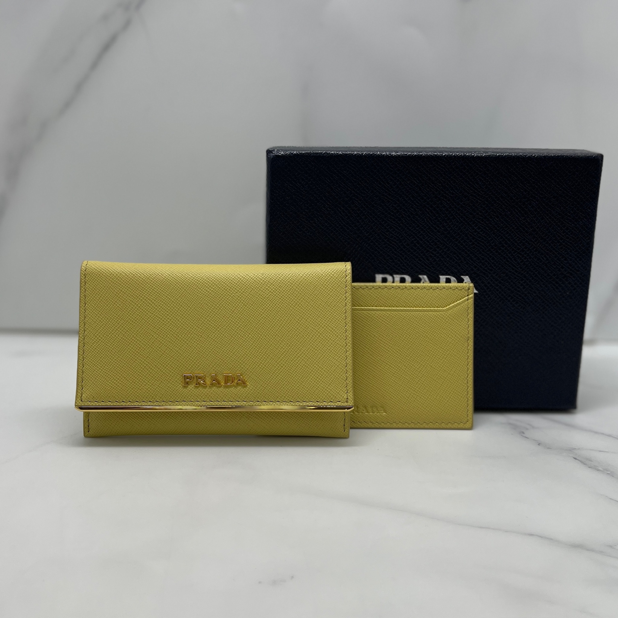 Prada Saffiano Metal Card Holder