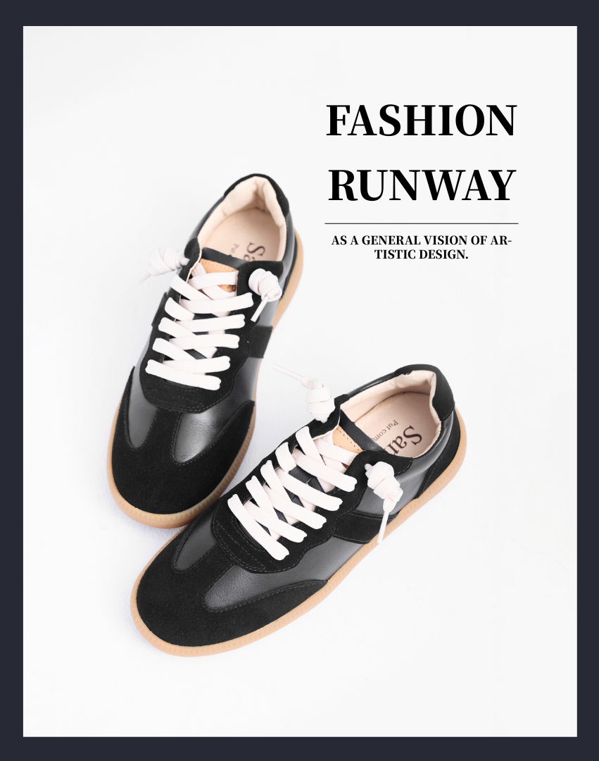 Sanly Joy 艾蜜莉黑色德訓鞋 復古休閒鞋產品形象圖