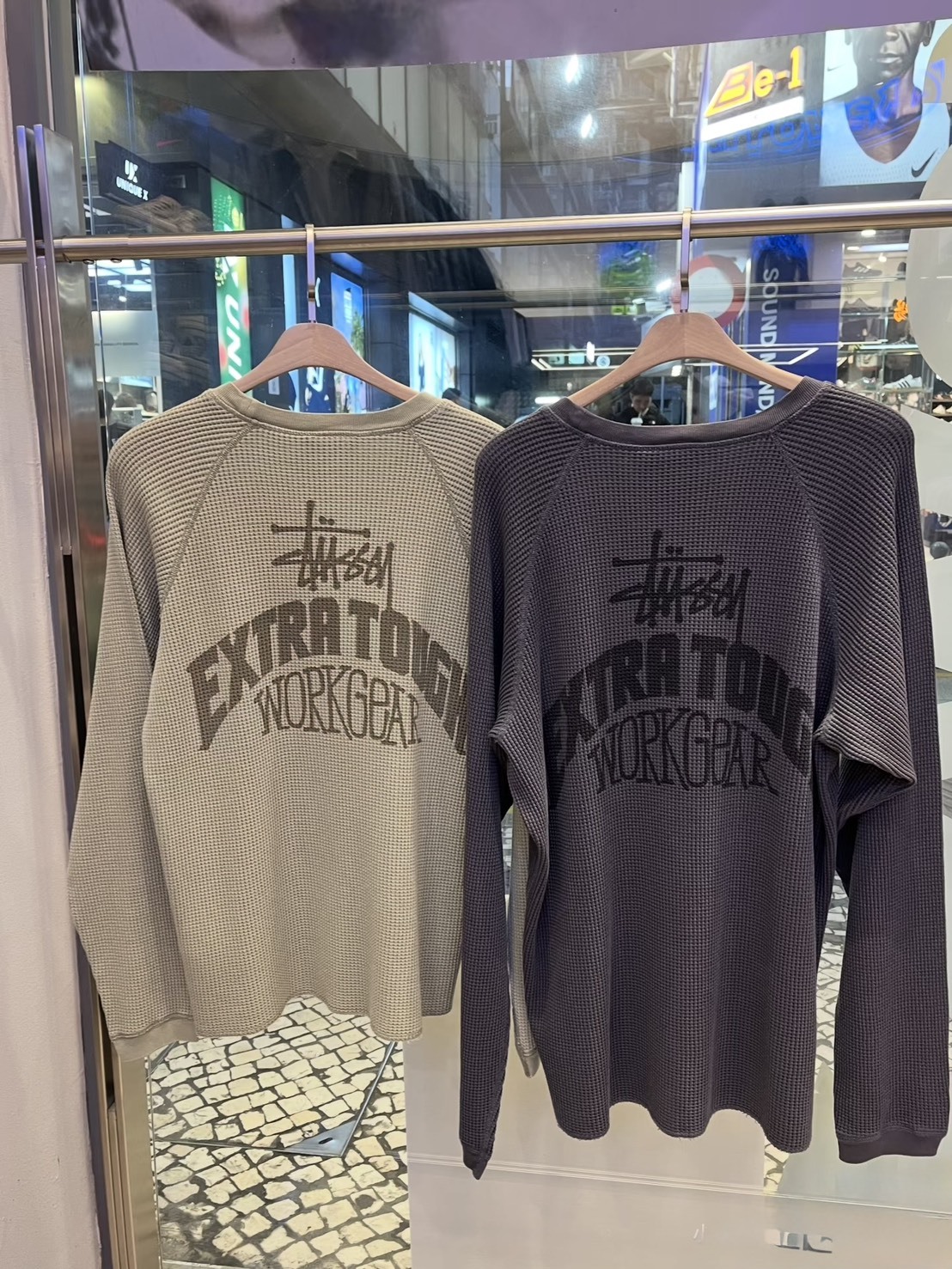 STÜSSY EXTRA TOUGH RAGLAN THERMAL  STUSSY  美式 背字體 華夫格長T 長袖 3色