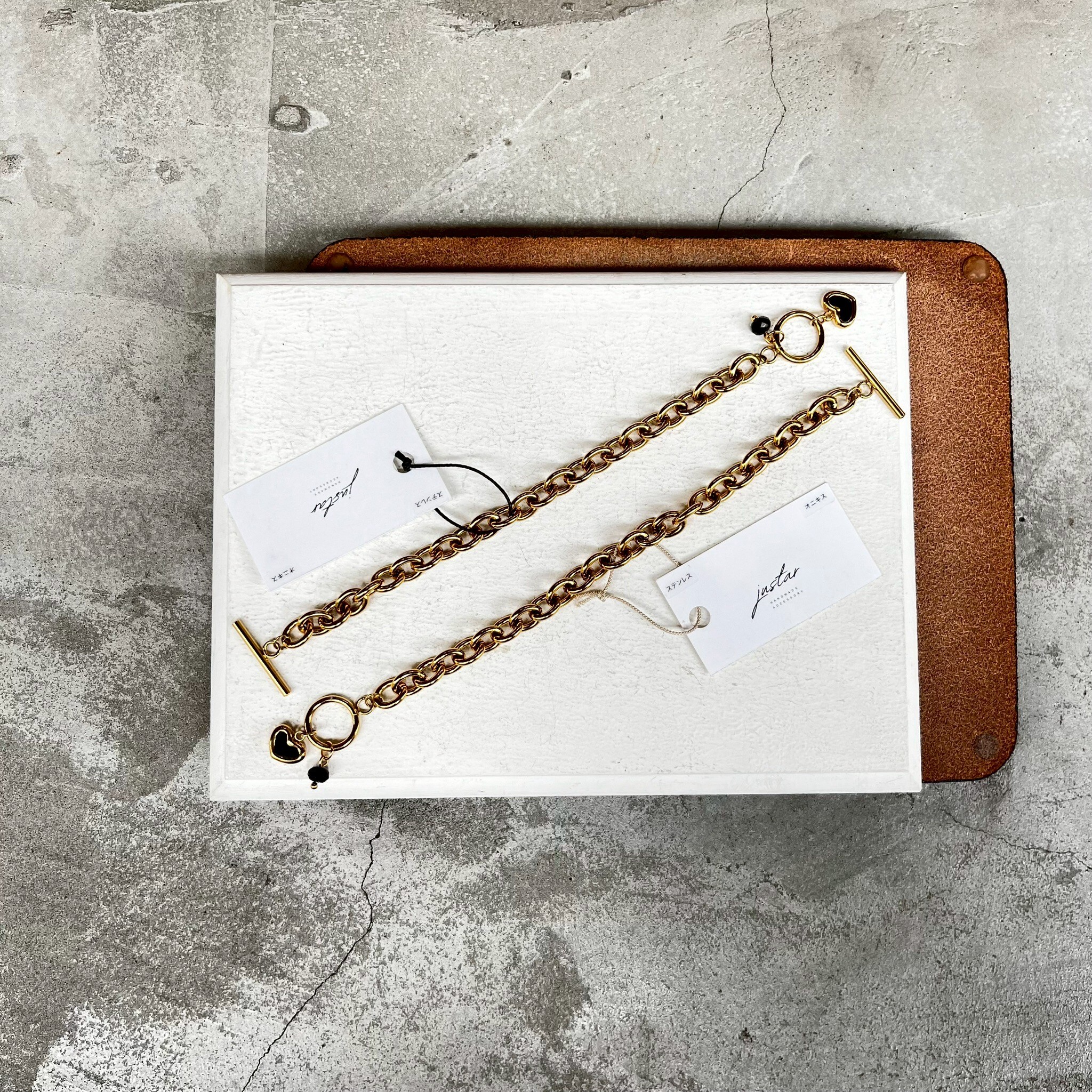 [justar] heart/onyx|金|NO.107