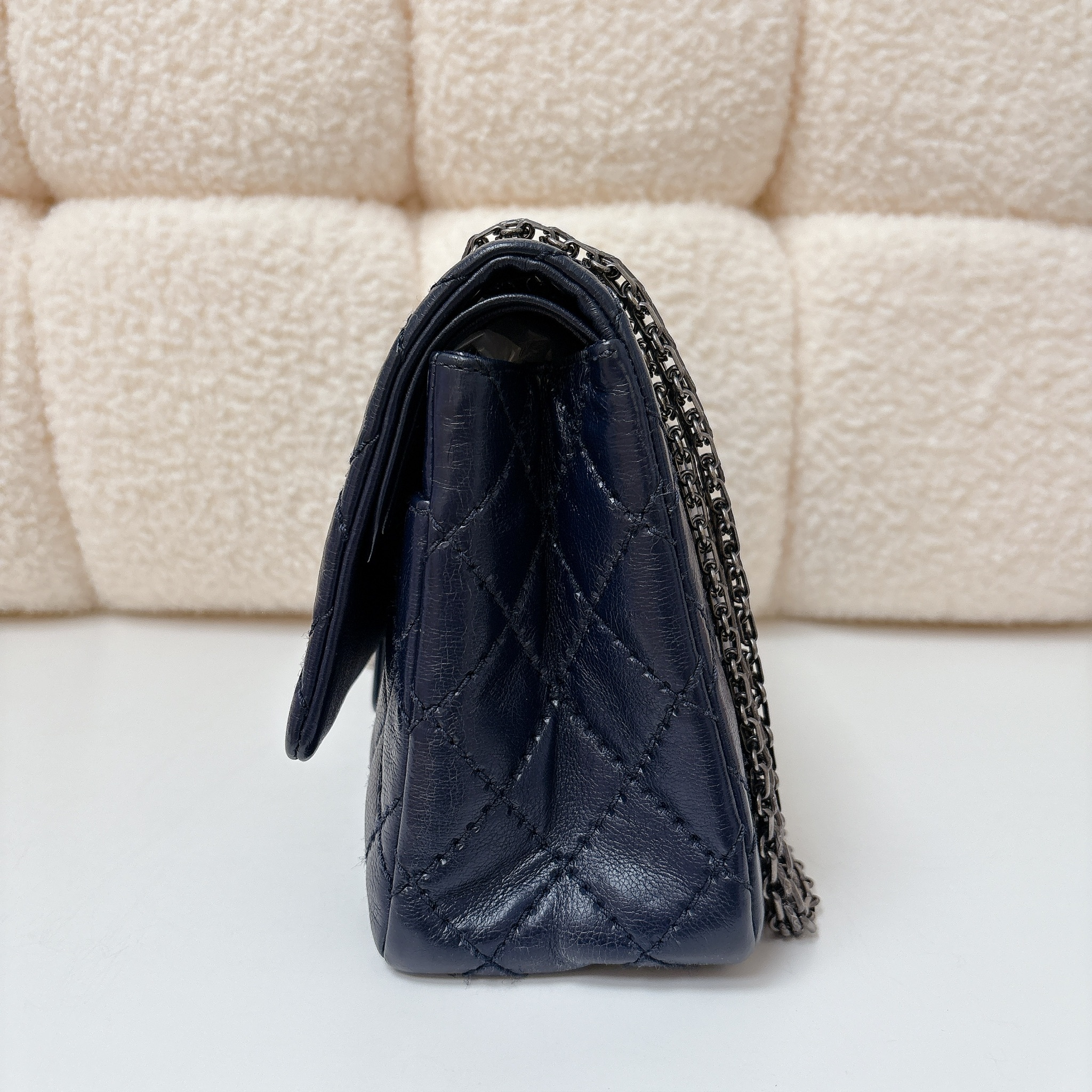 Chanel 2.55 Handbag - Dark blue / SHW