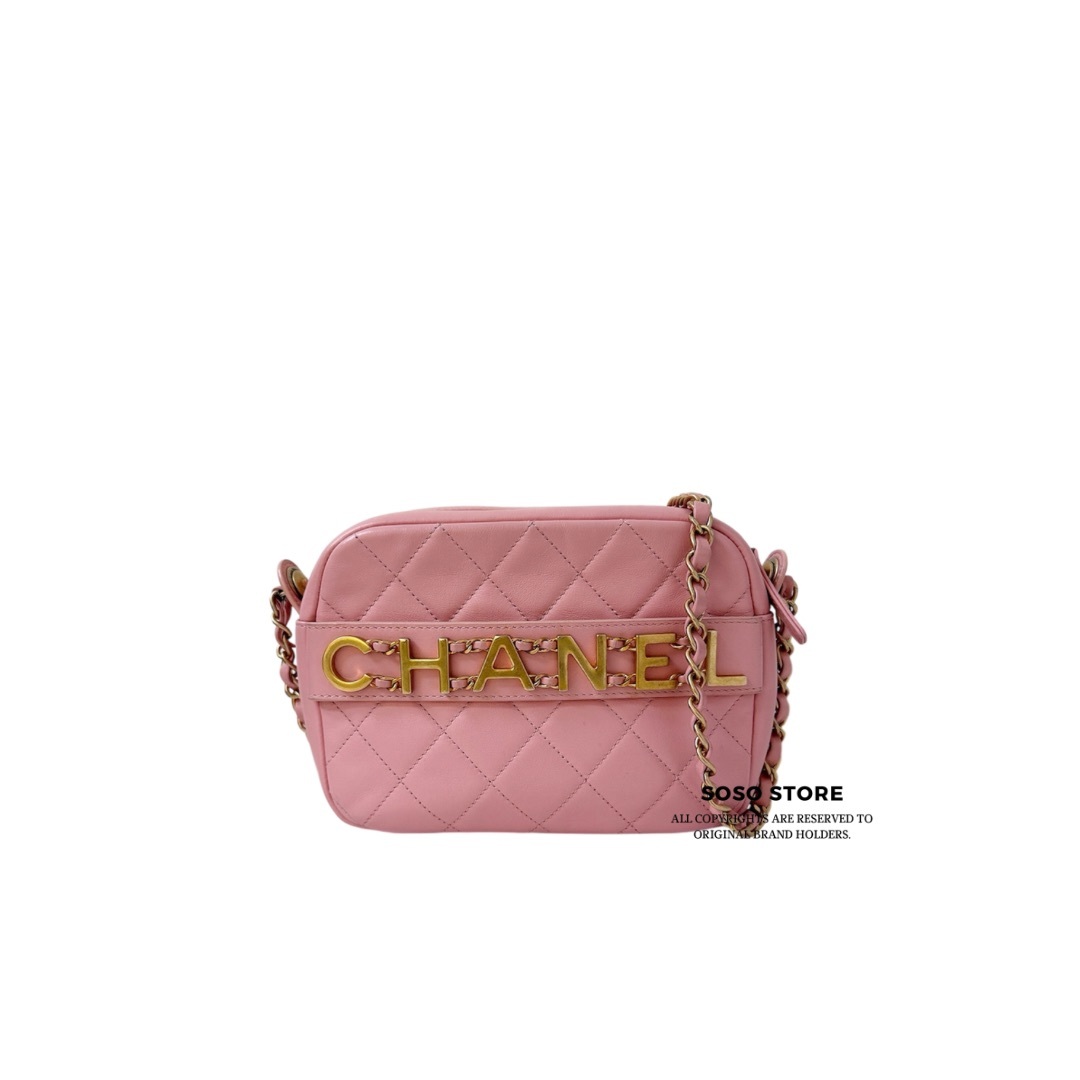 Chanel Matelassé Camera Bag - Pink / GHW