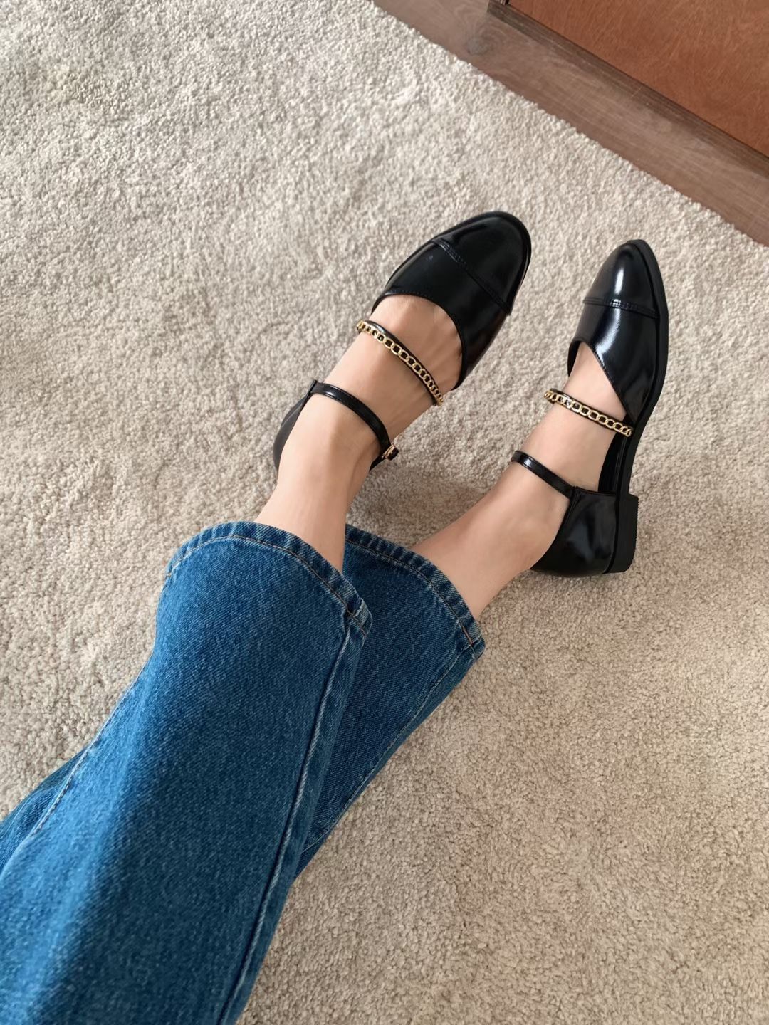 🏆 2026 SS 小香風金錬雙帶平底鞋 🏆